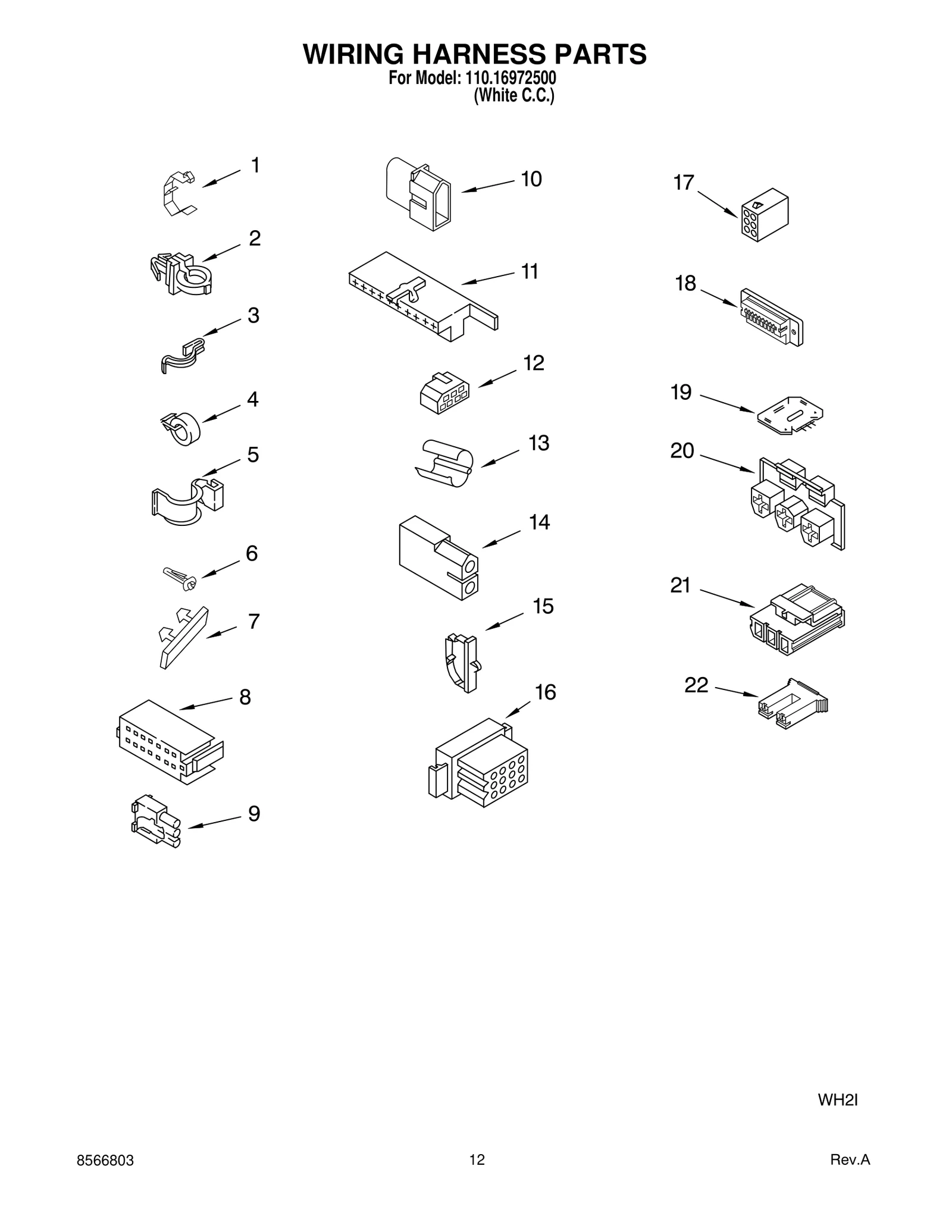 WIRING HARNESS PARTS