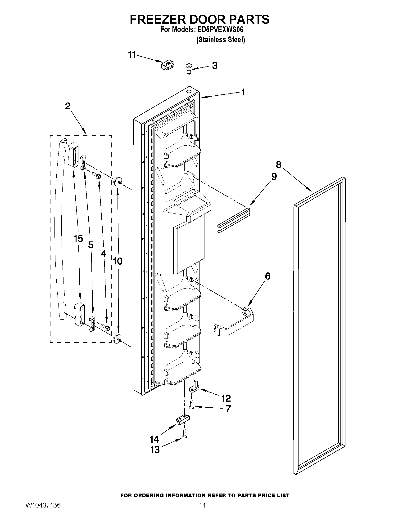 07 - FREEZER DOOR PARTS