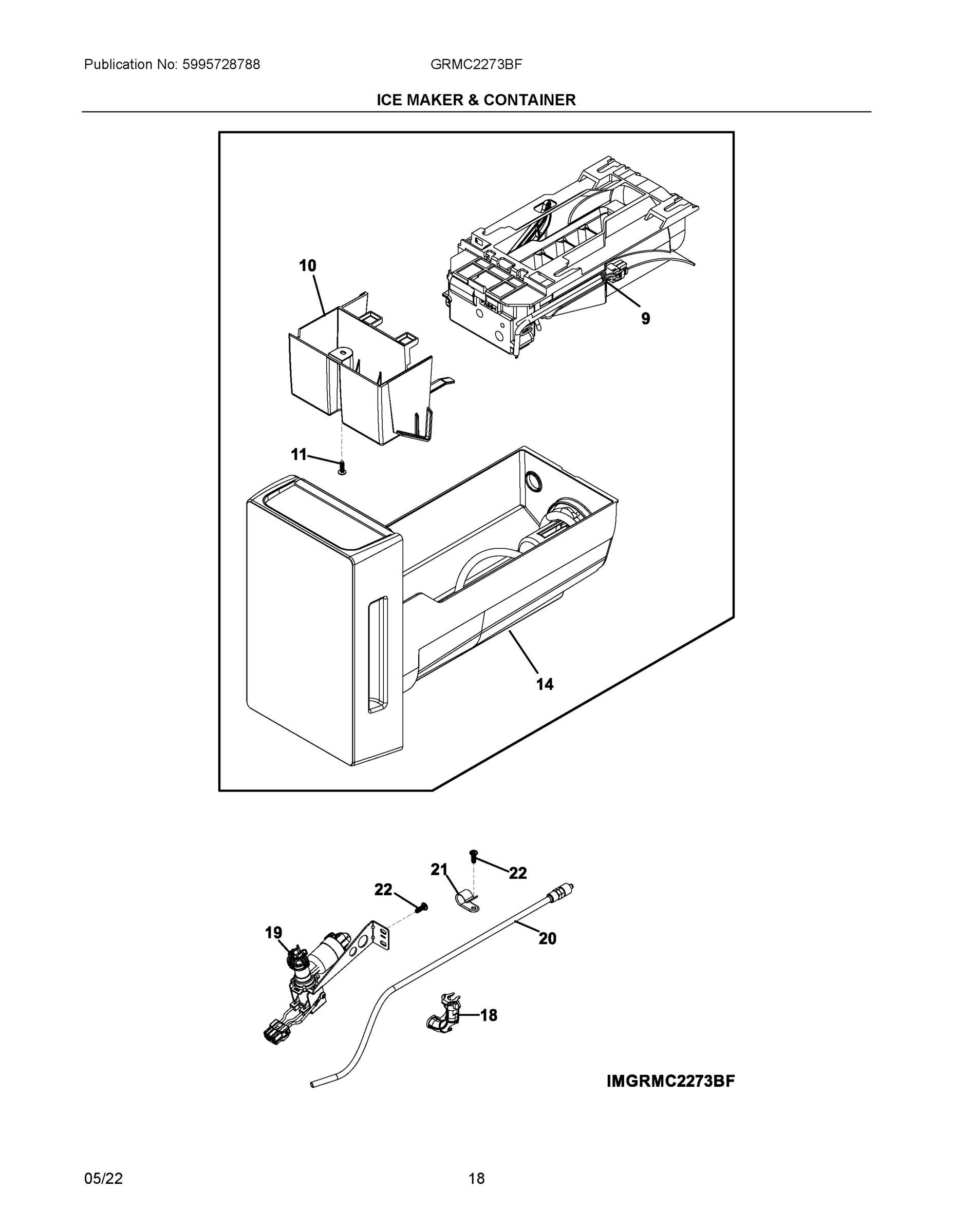 10 - ICE MAKER & CONTAINER