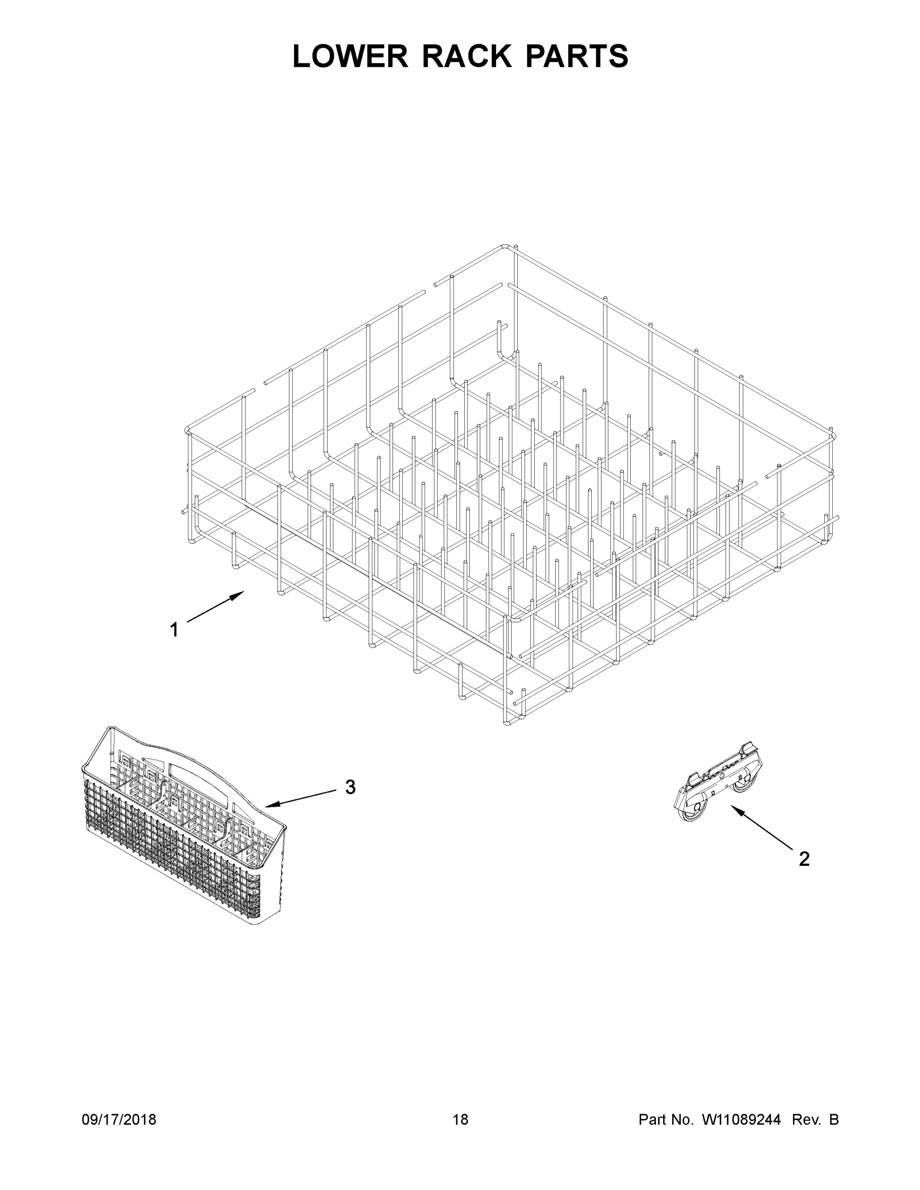 10 - LOWER RACK PARTS