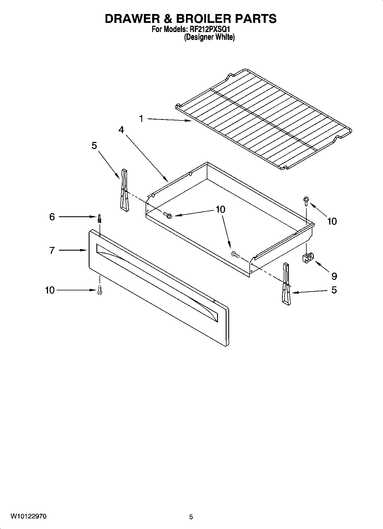04 - DRAWER & BROILER PARTS