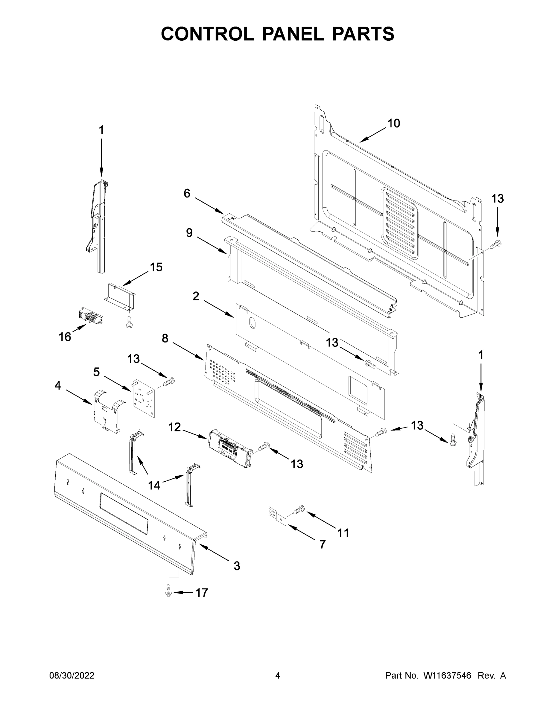 03 - CONTROL PANEL PARTS