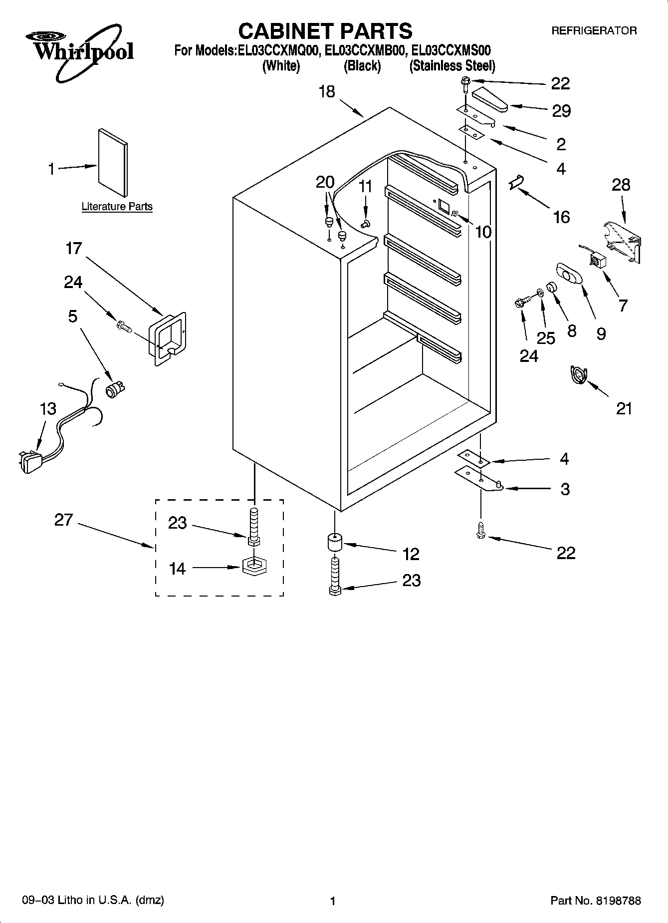 01 - CABINET PARTS