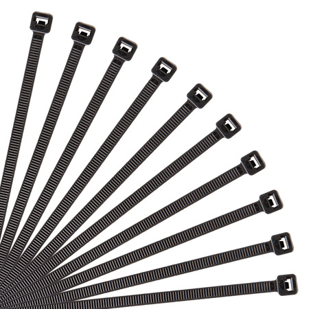 PowerGRP Cable Tie Black 18" 50lb (100PK)