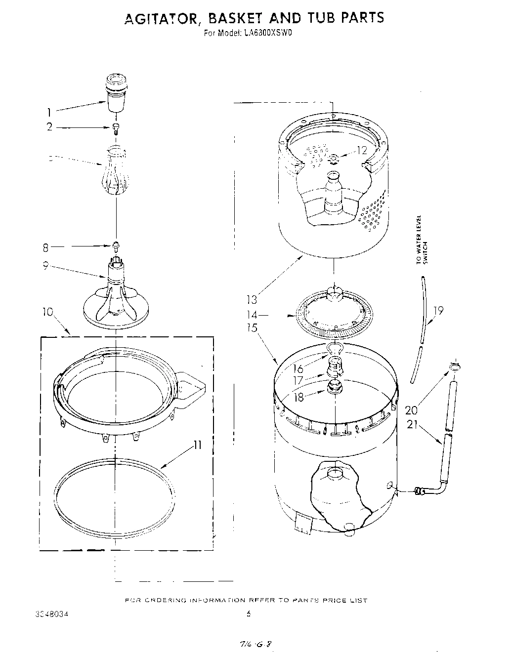 05 - AGITATOR, BASKET AND TUB