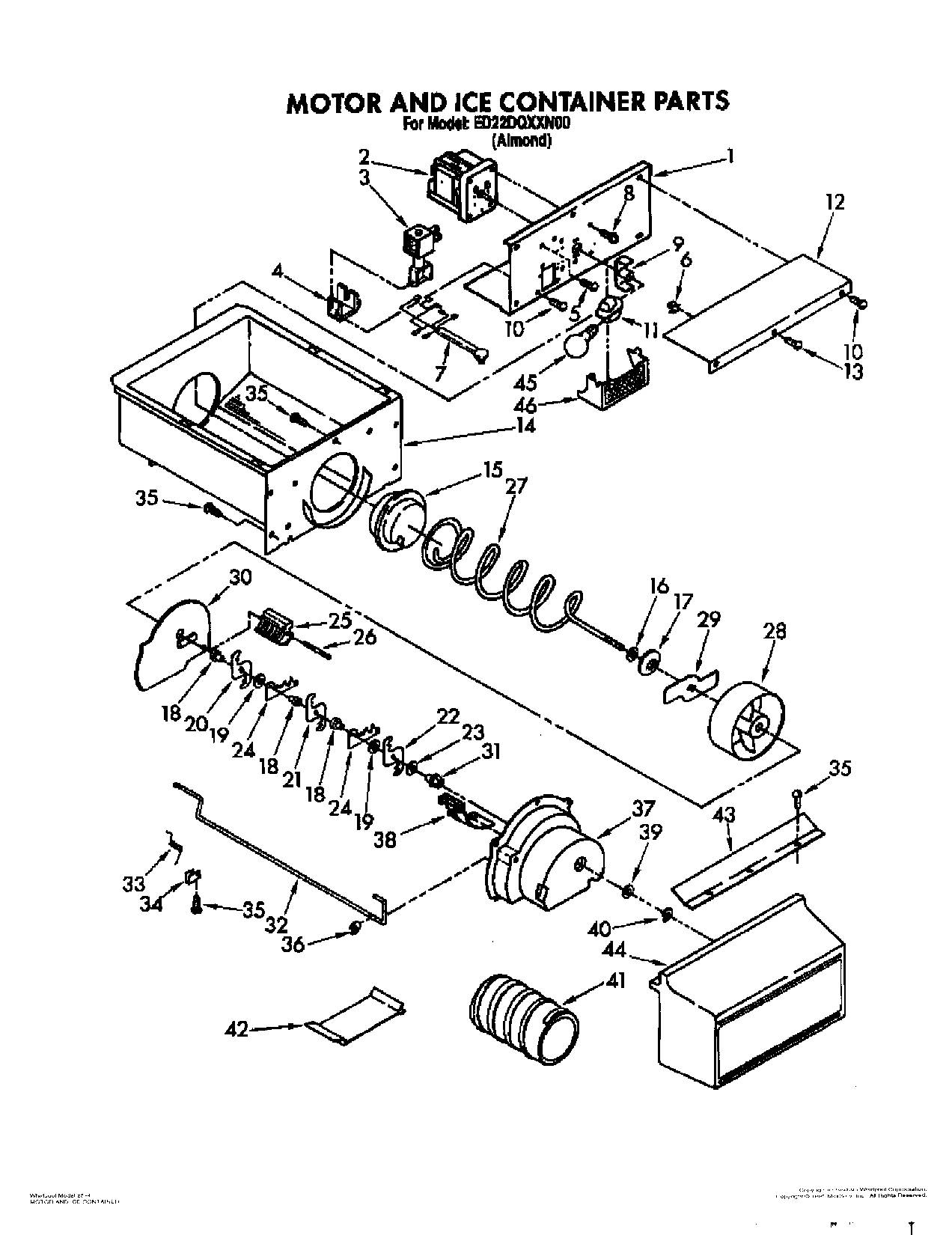 07 - MOTOR AND ICE CONTAINER