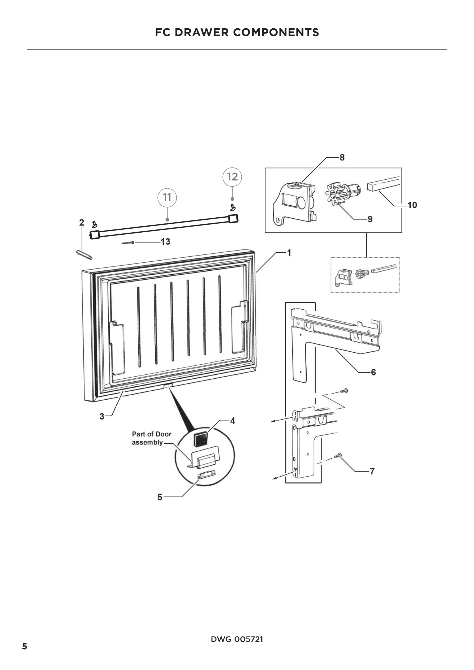 FC DRAWER COMPONENTS