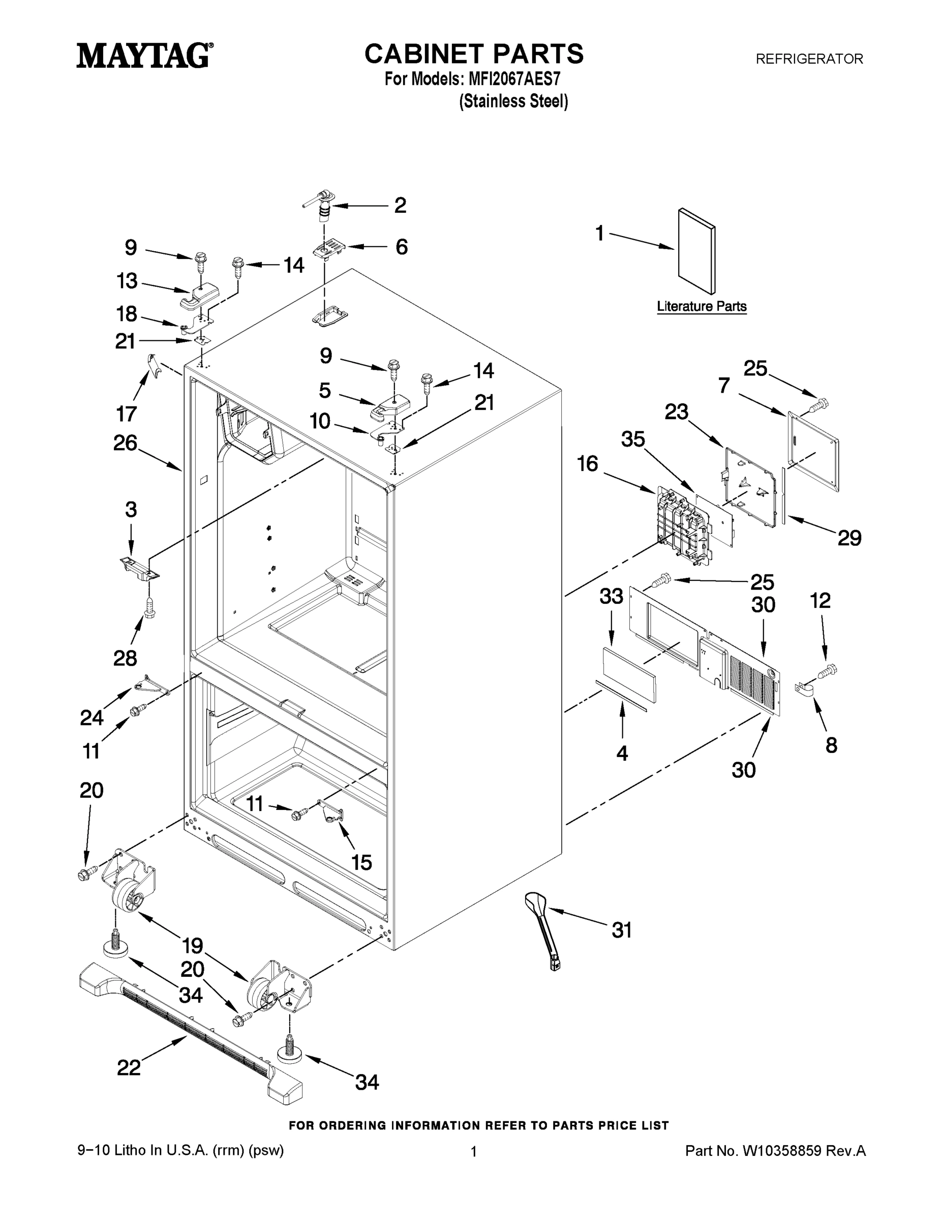 01 - CABINET PARTS