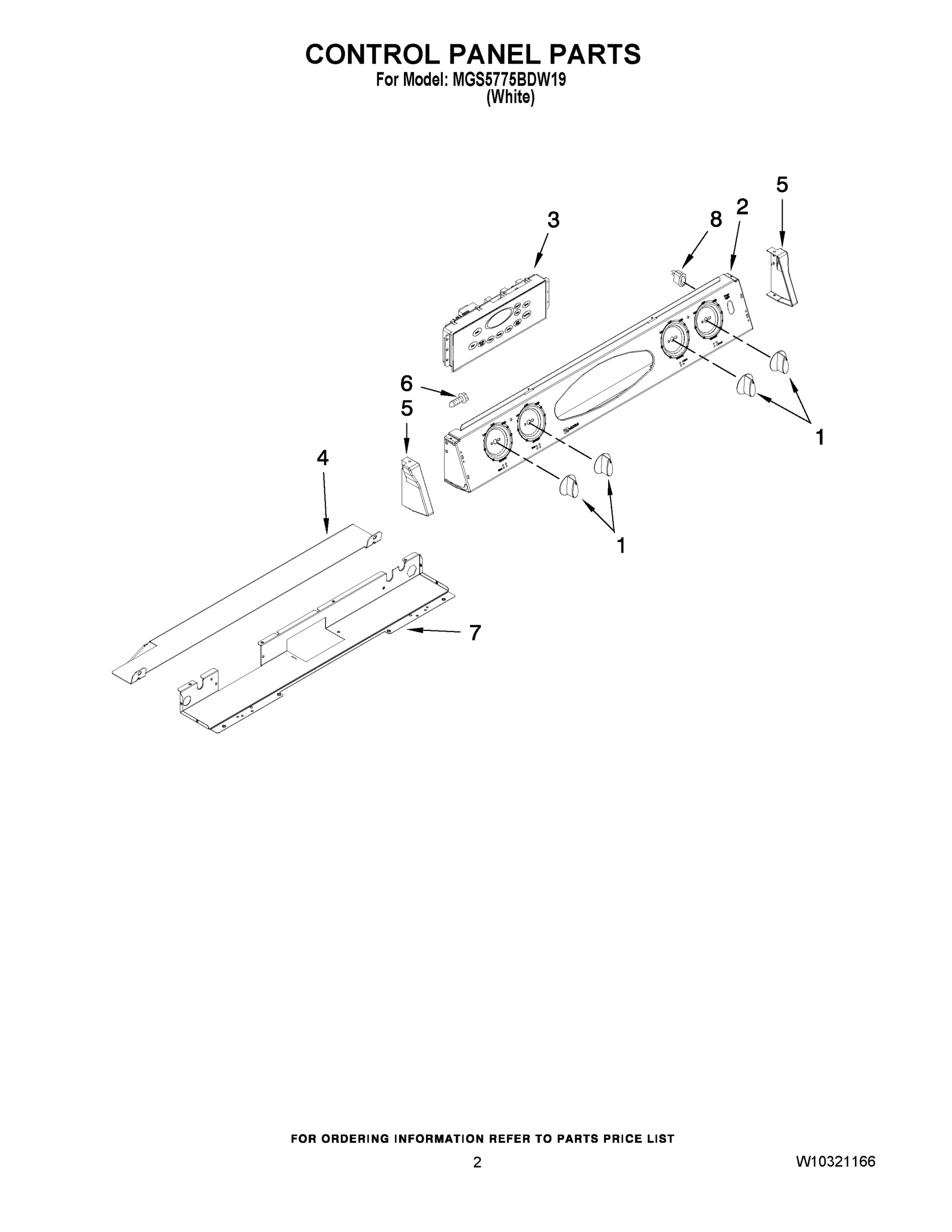 02 - CONTROL PANEL PARTS