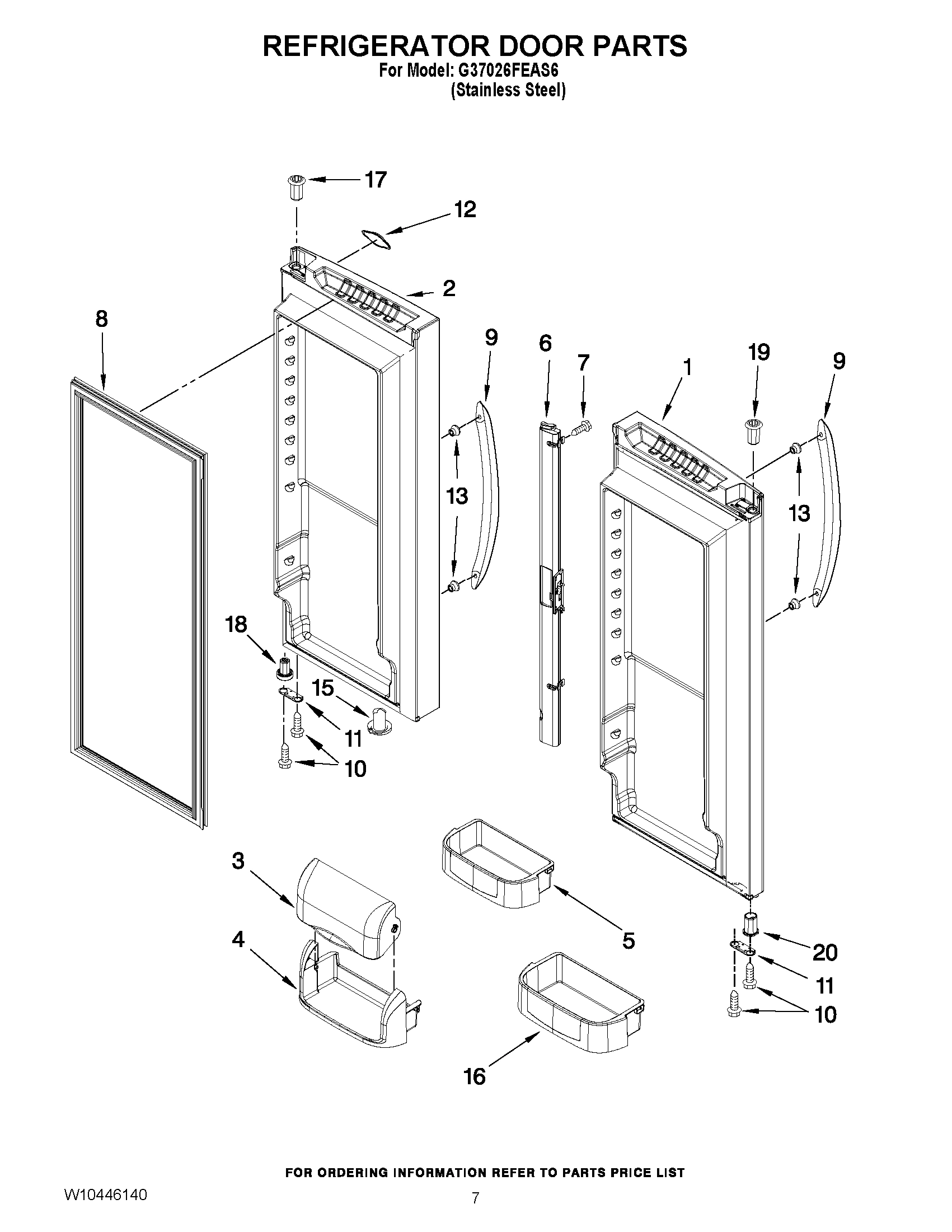 04 - REFRIGERATOR DOOR PARTS