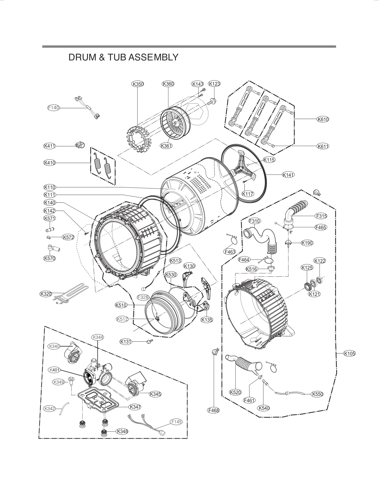 DRUM & TUB ASSEMBLY