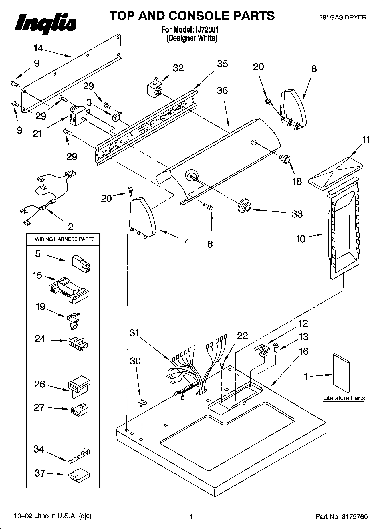 01 - TOP AND CONSOLE PARTS