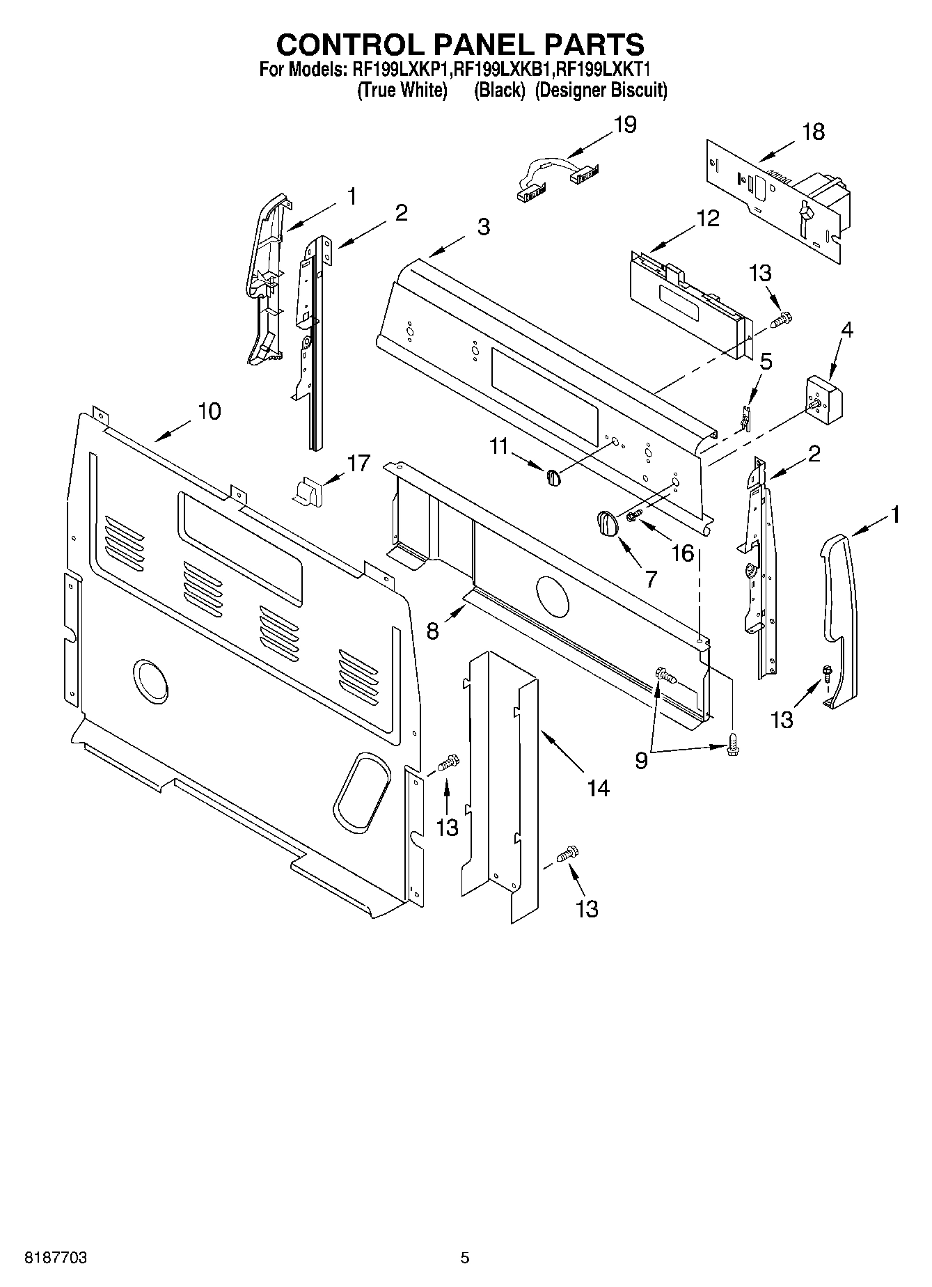 04 - CONTROL PANEL PARTS