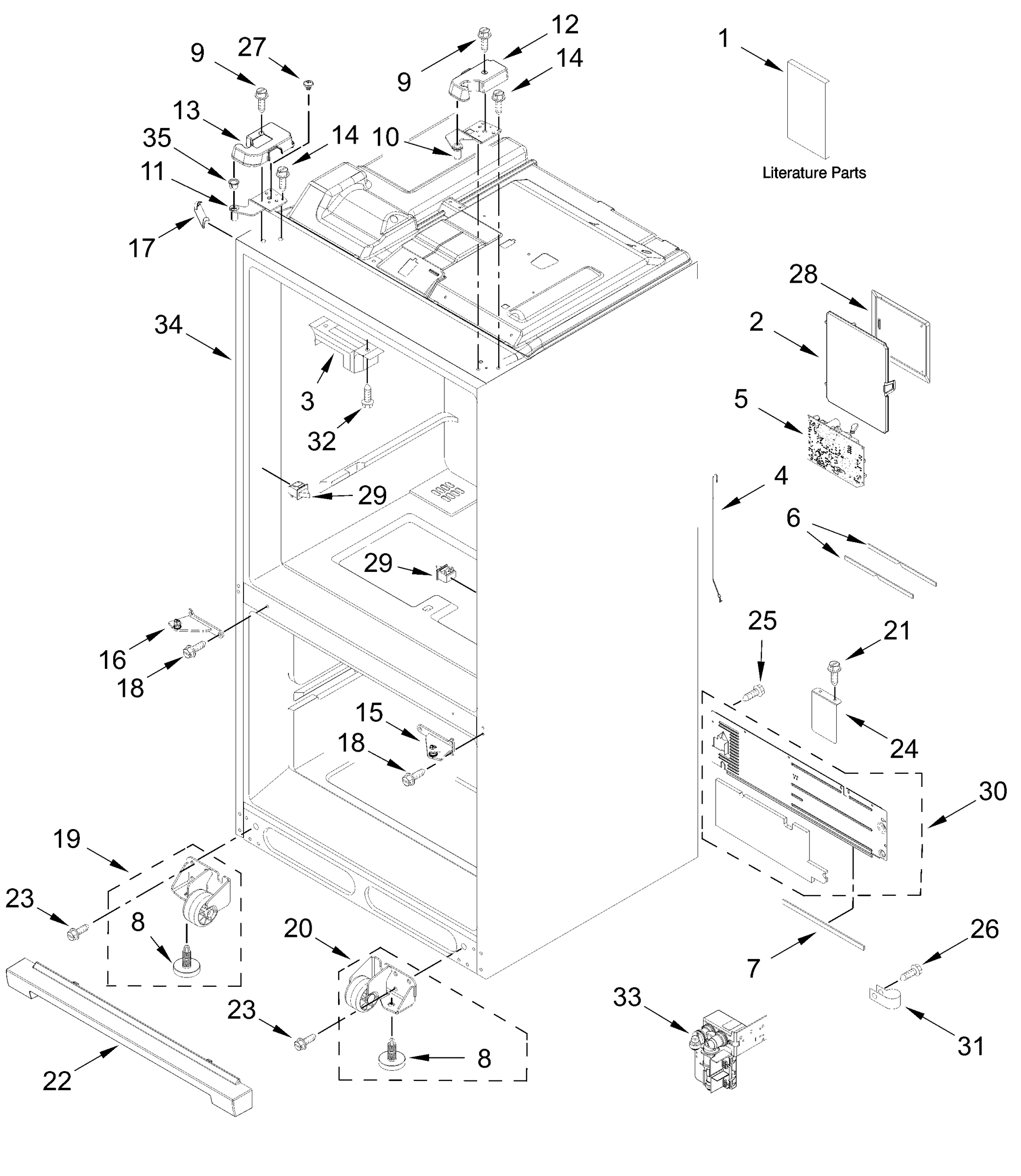 CABINET PARTS