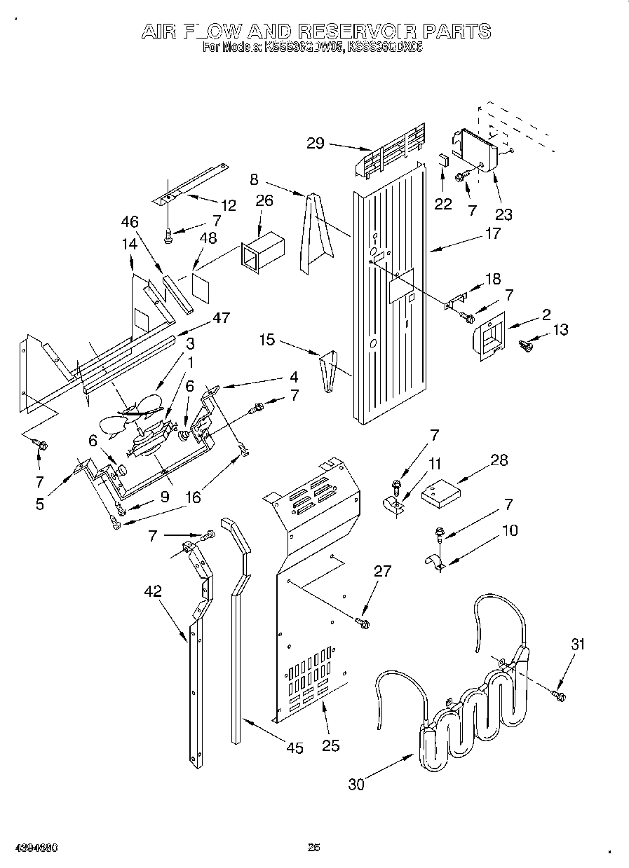 16 - AIR FLOW AND RESERVOIR