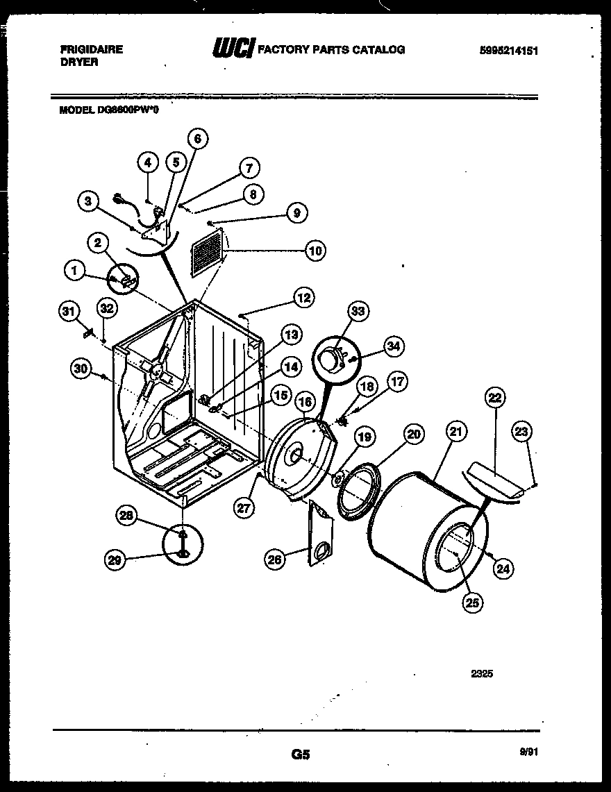 02 - CABINET AND COMPONENT PARTS