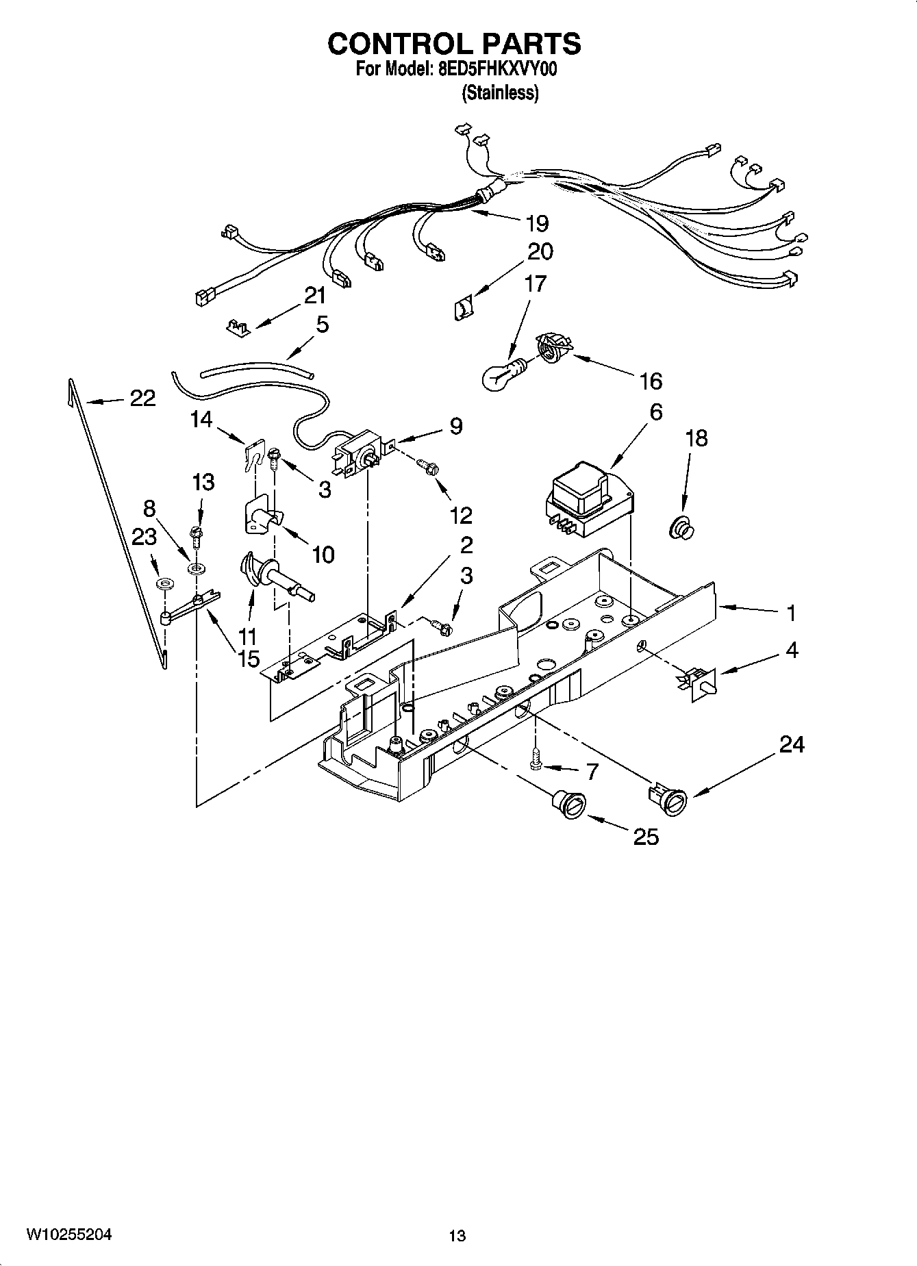 09 - CONTROL PARTS, OPTIONAL PARTS (NOT INCLUDED)