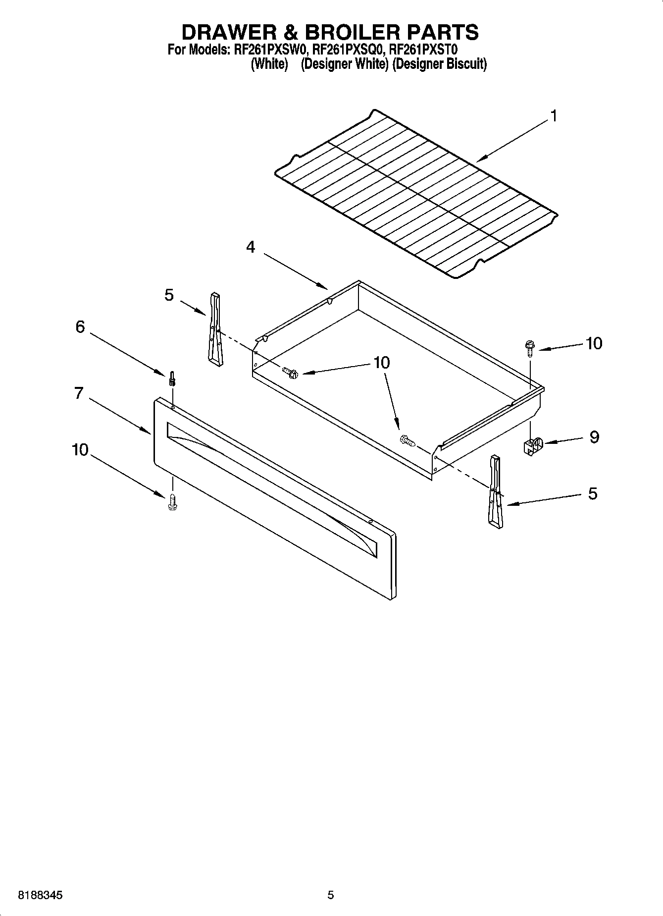 04 - DRAWER & BROILER PARTS
