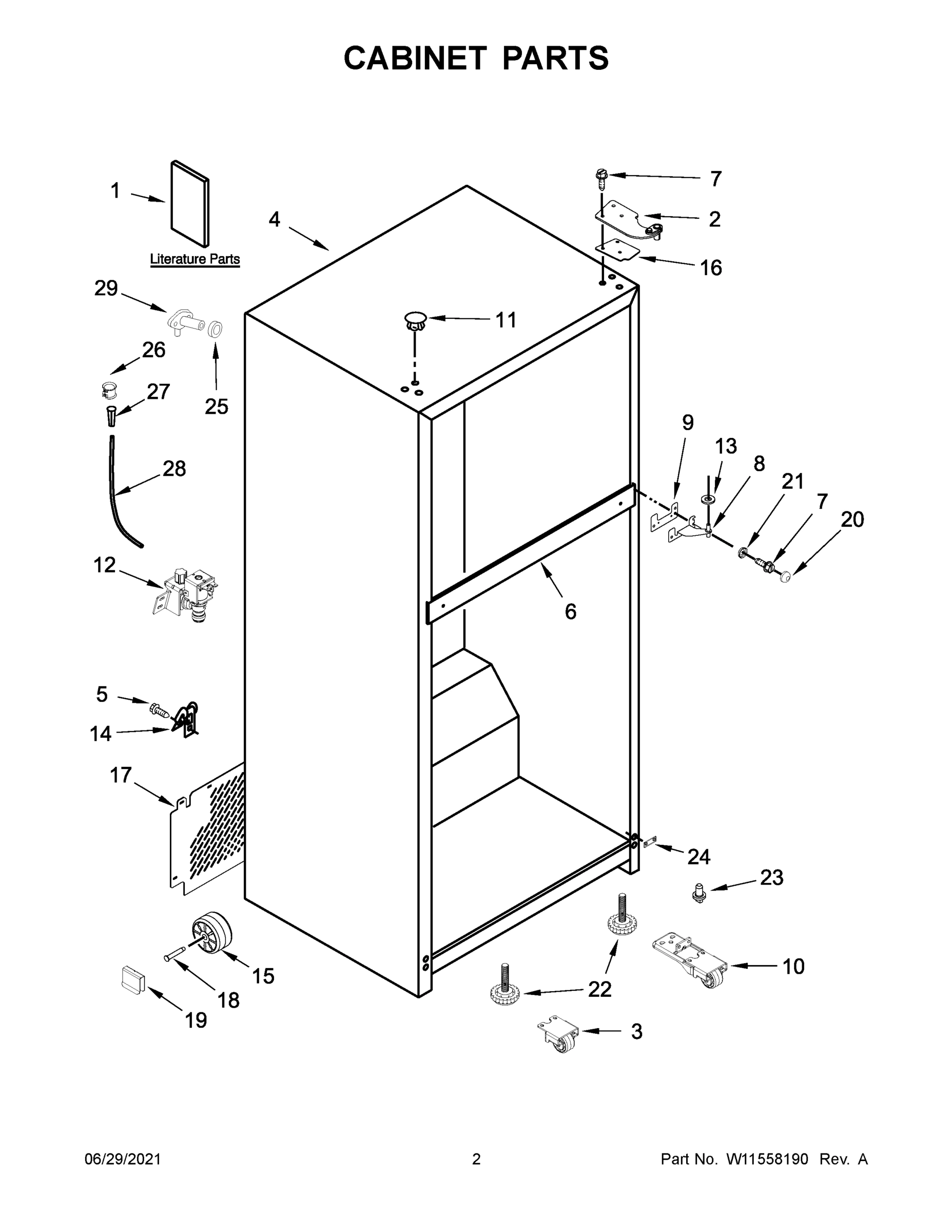 02 - CABINET PARTS