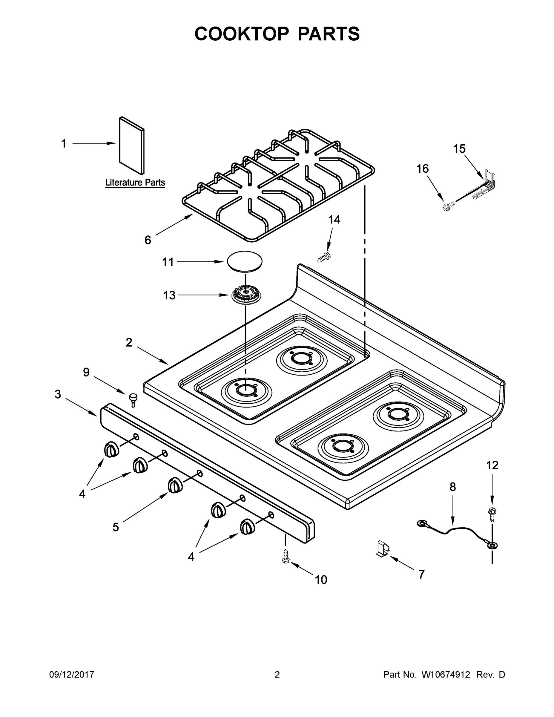 02 - COOKTOP PARTS