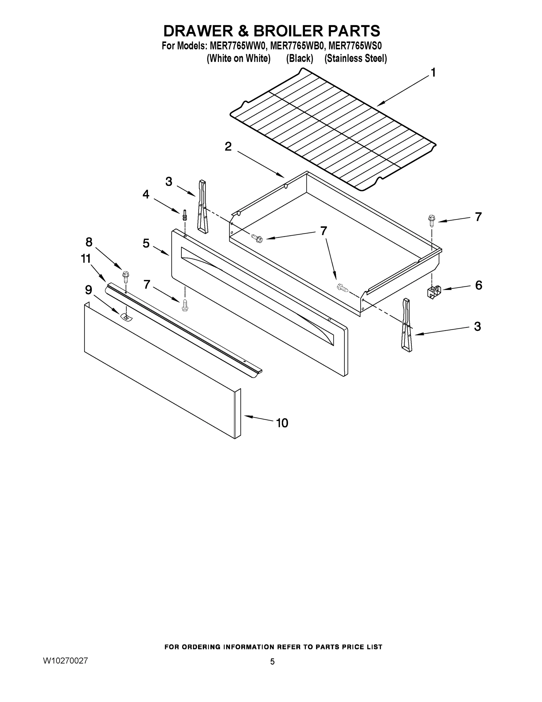 04 - DRAWER & BROILER PARTS