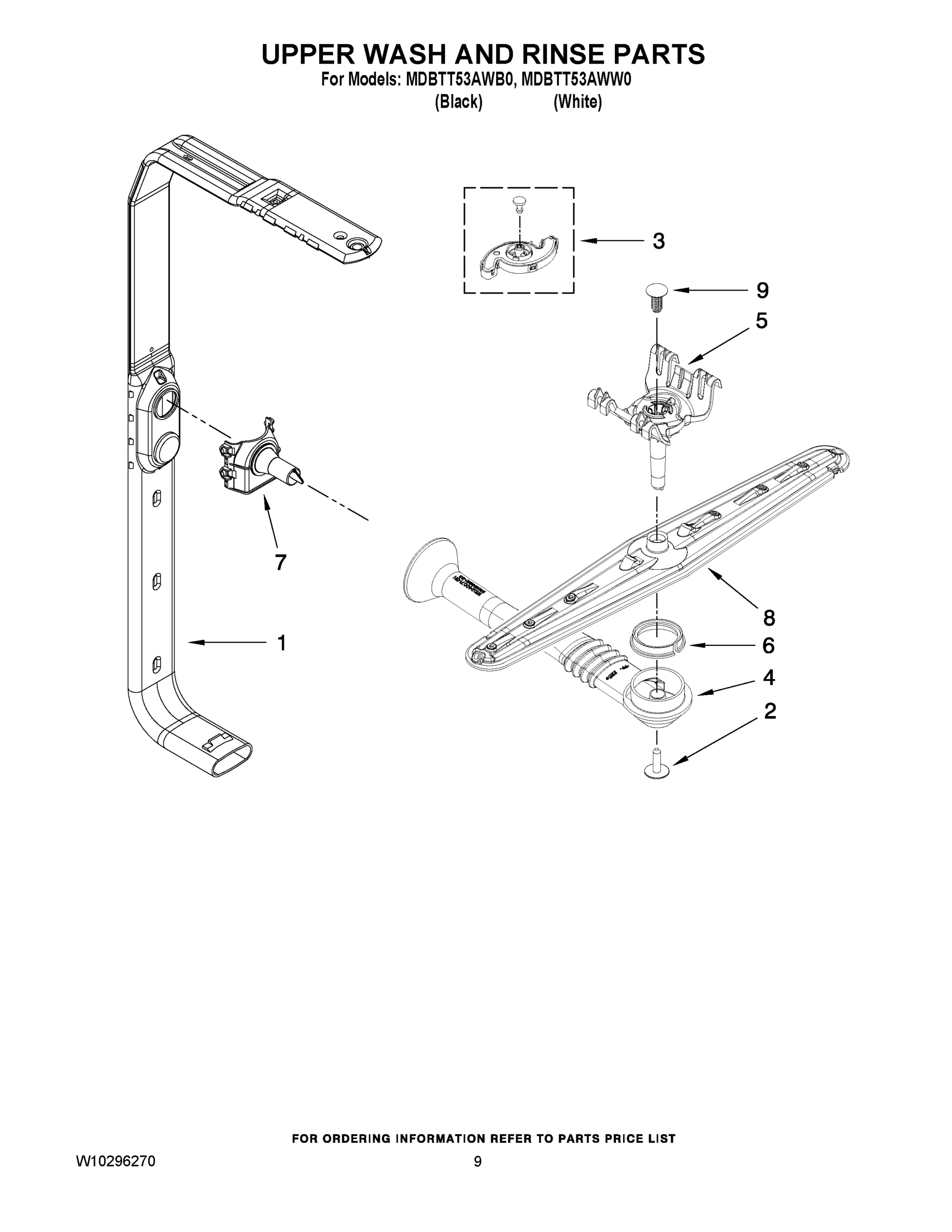 07 - UPPER WASH AND RINSE PARTS