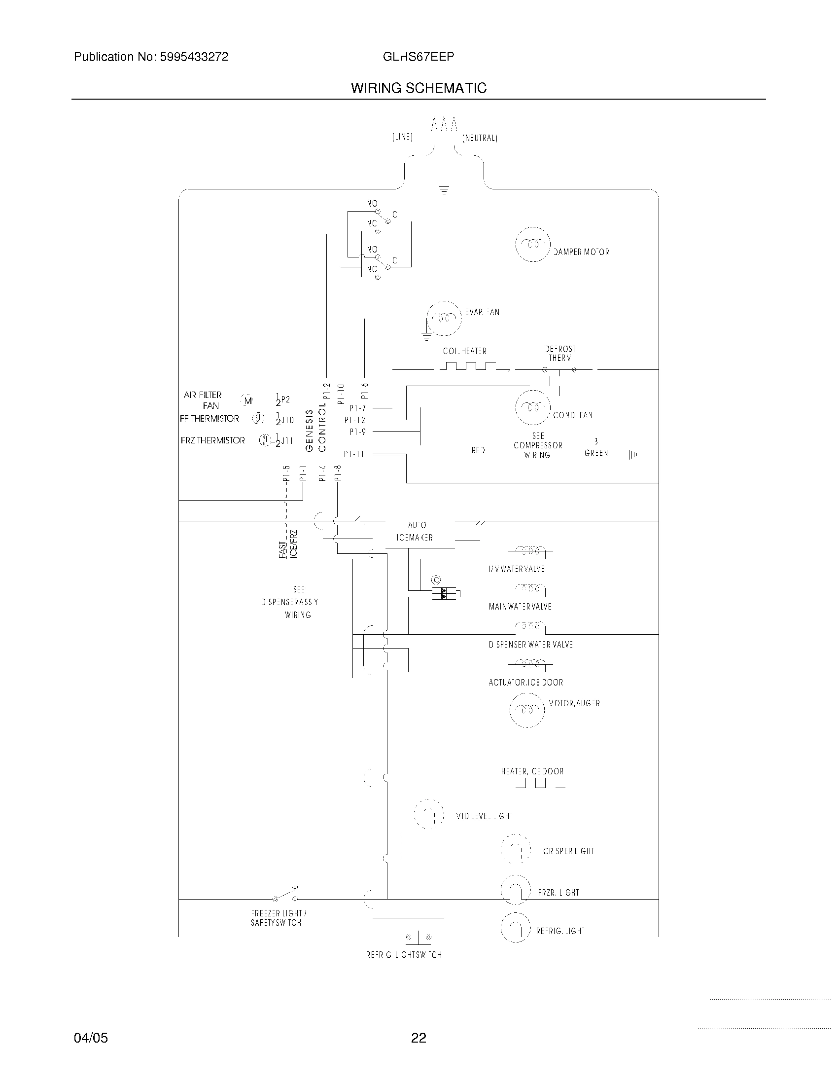 22 - WIRING SCHEMATIC