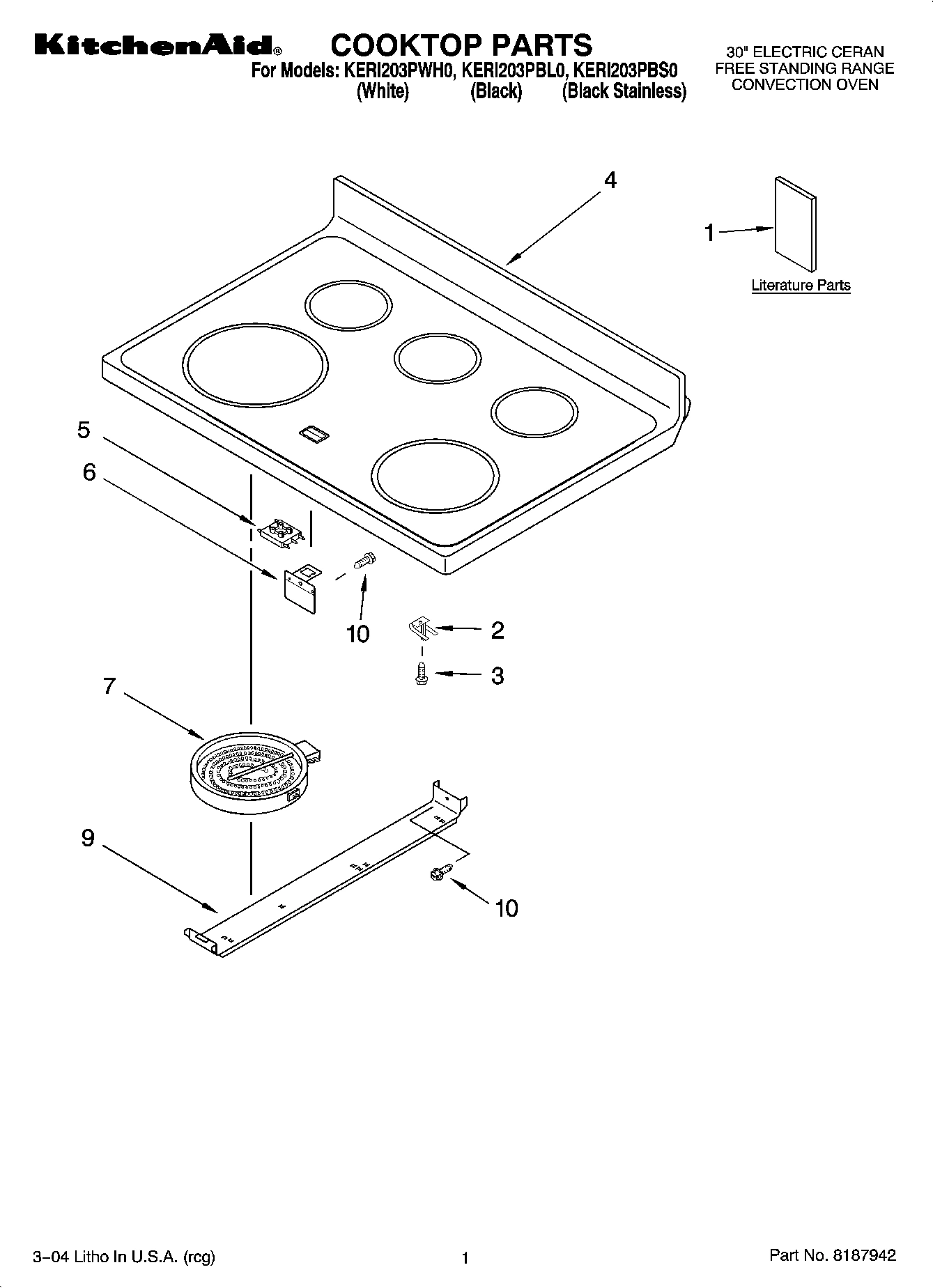 01 - COOKTOP PARTS