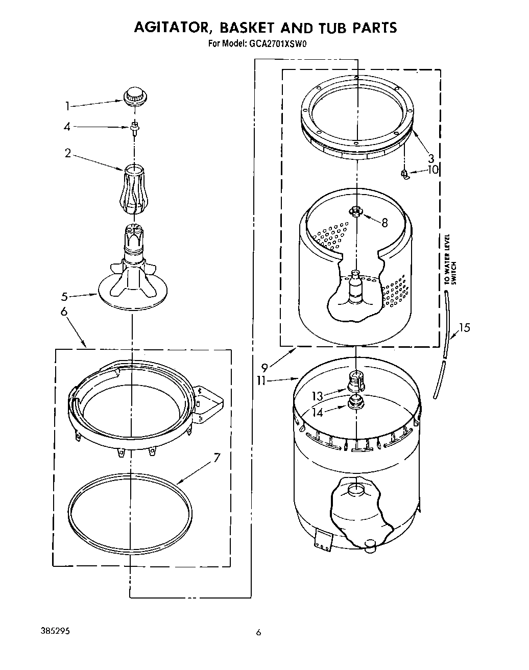 04 - AGITATOR, BASKET AND TUB