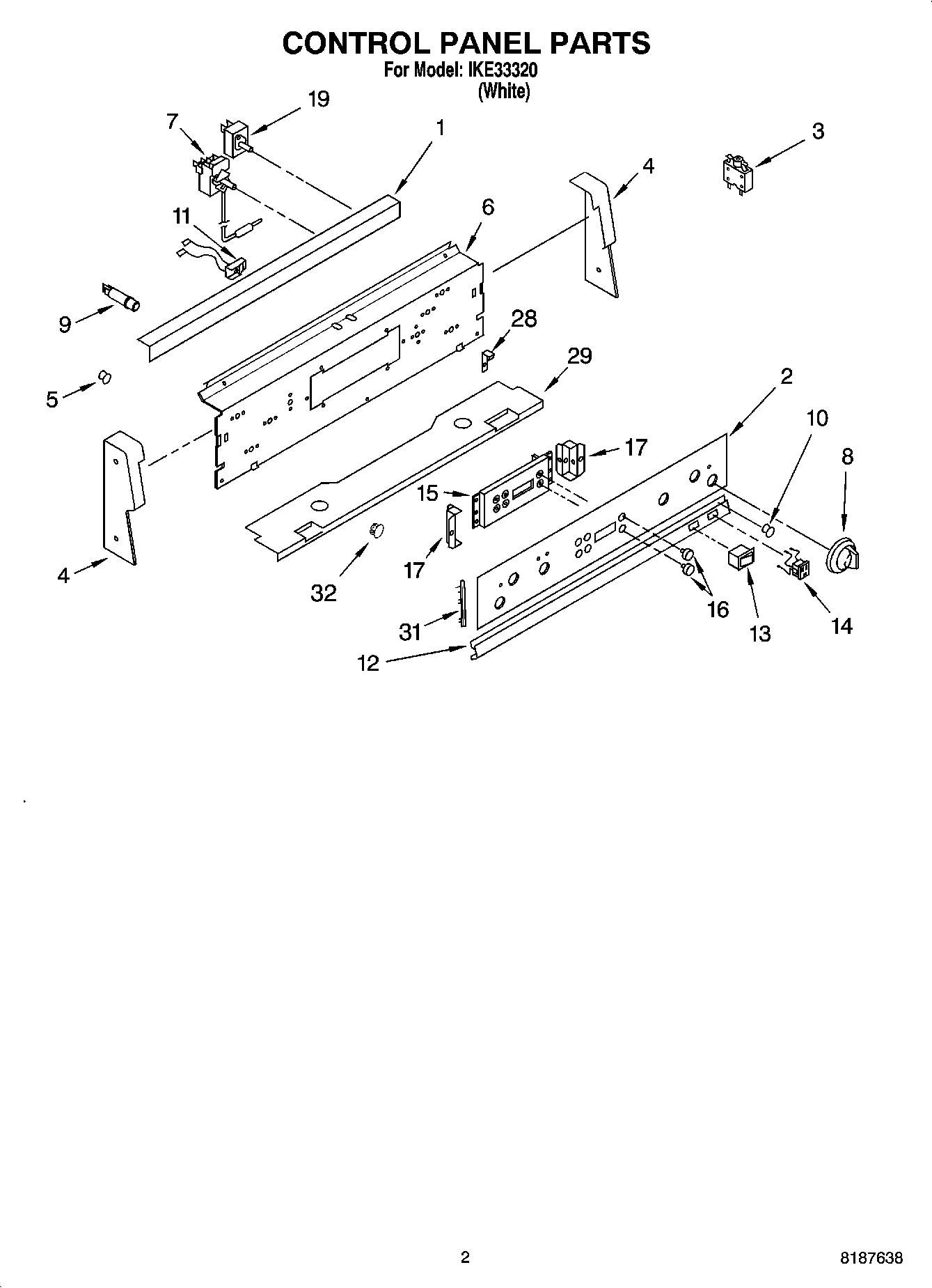 02 - CONTROL PANEL PARTS