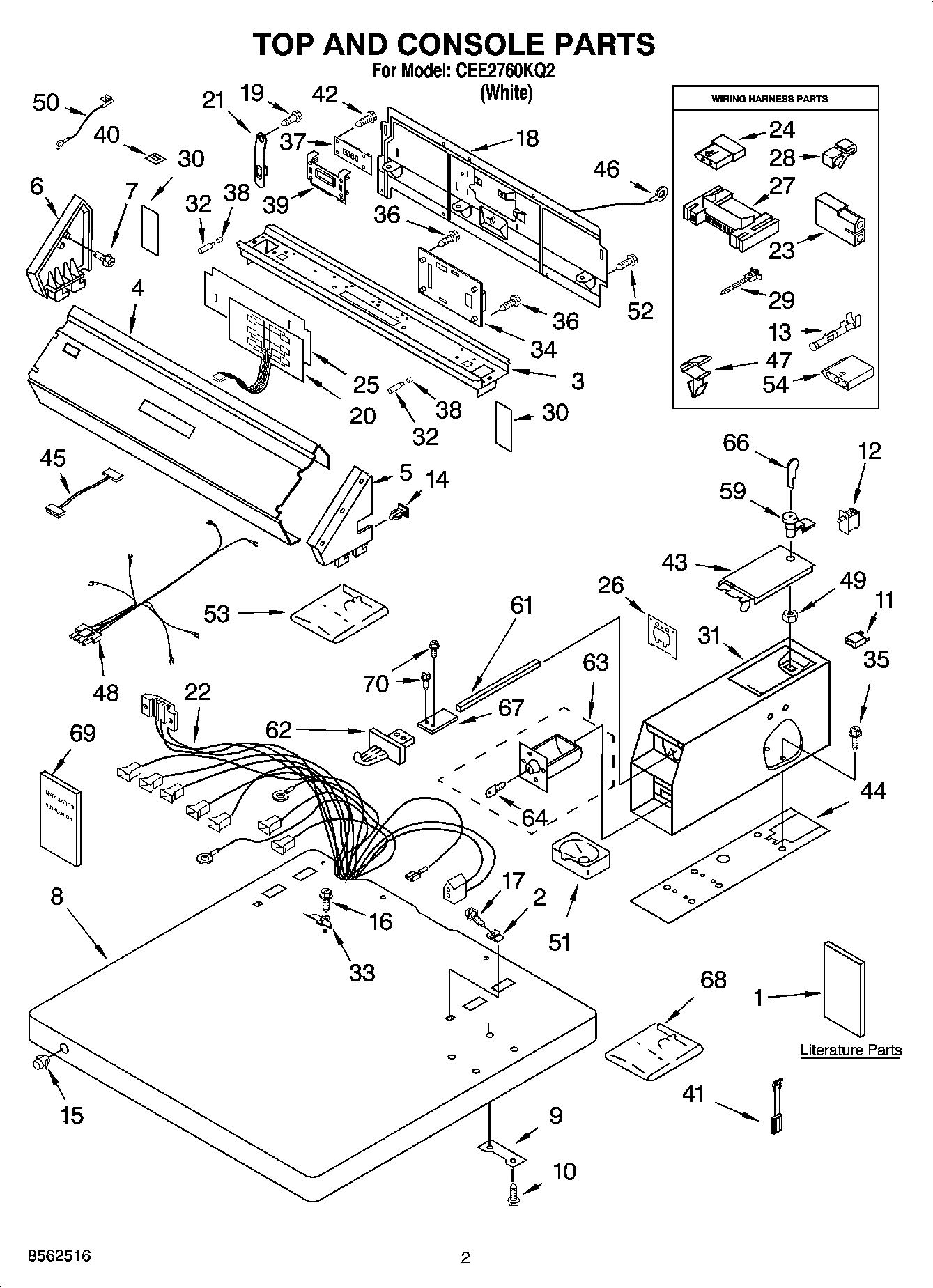 01 - TOP AND CONSOLE PARTS