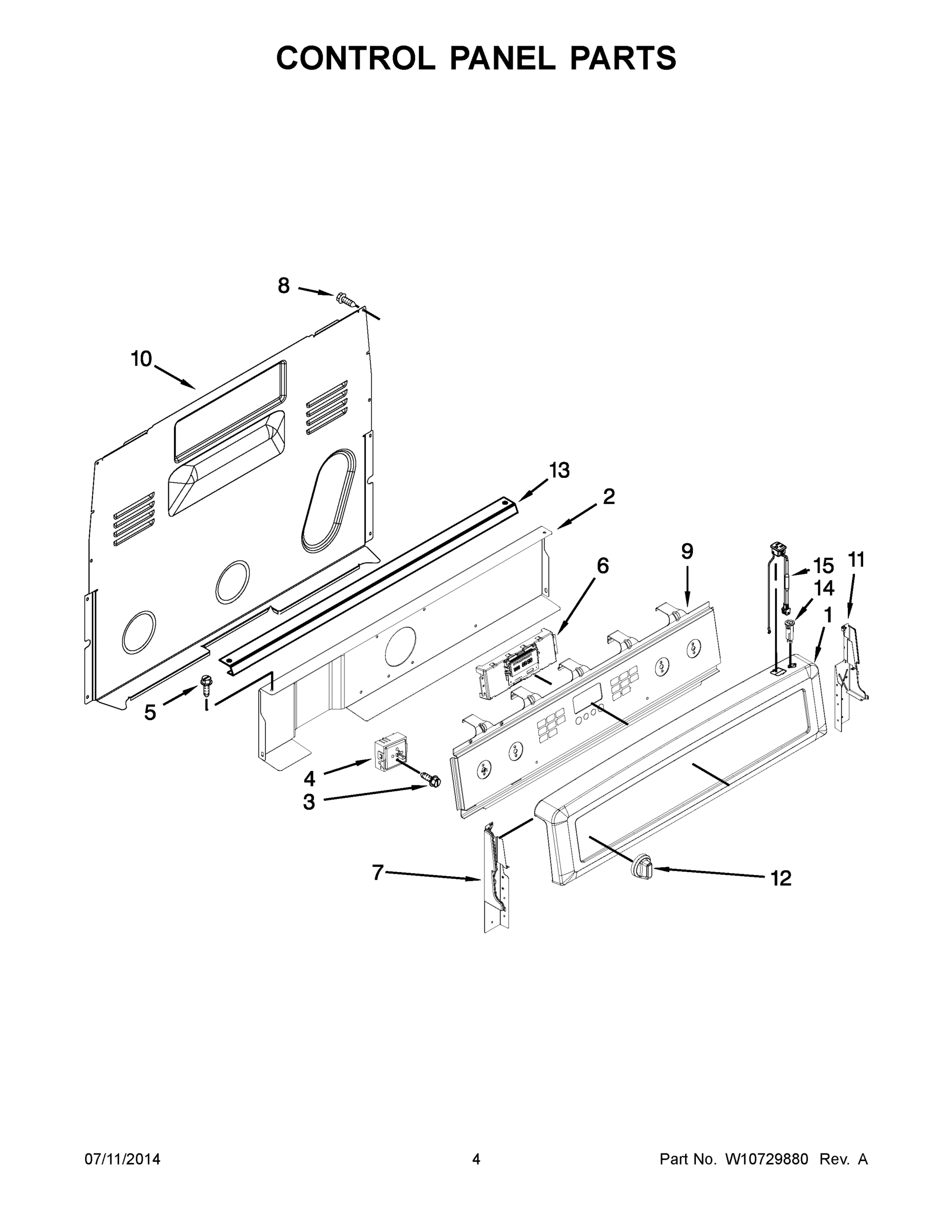 03 - CONTROL PANEL PARTS