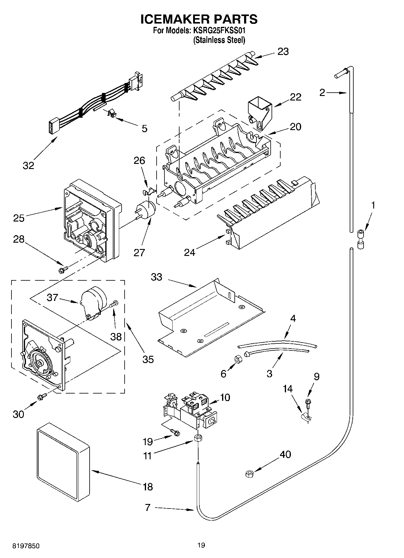 12 - ICE MAKER, OPTIONAL