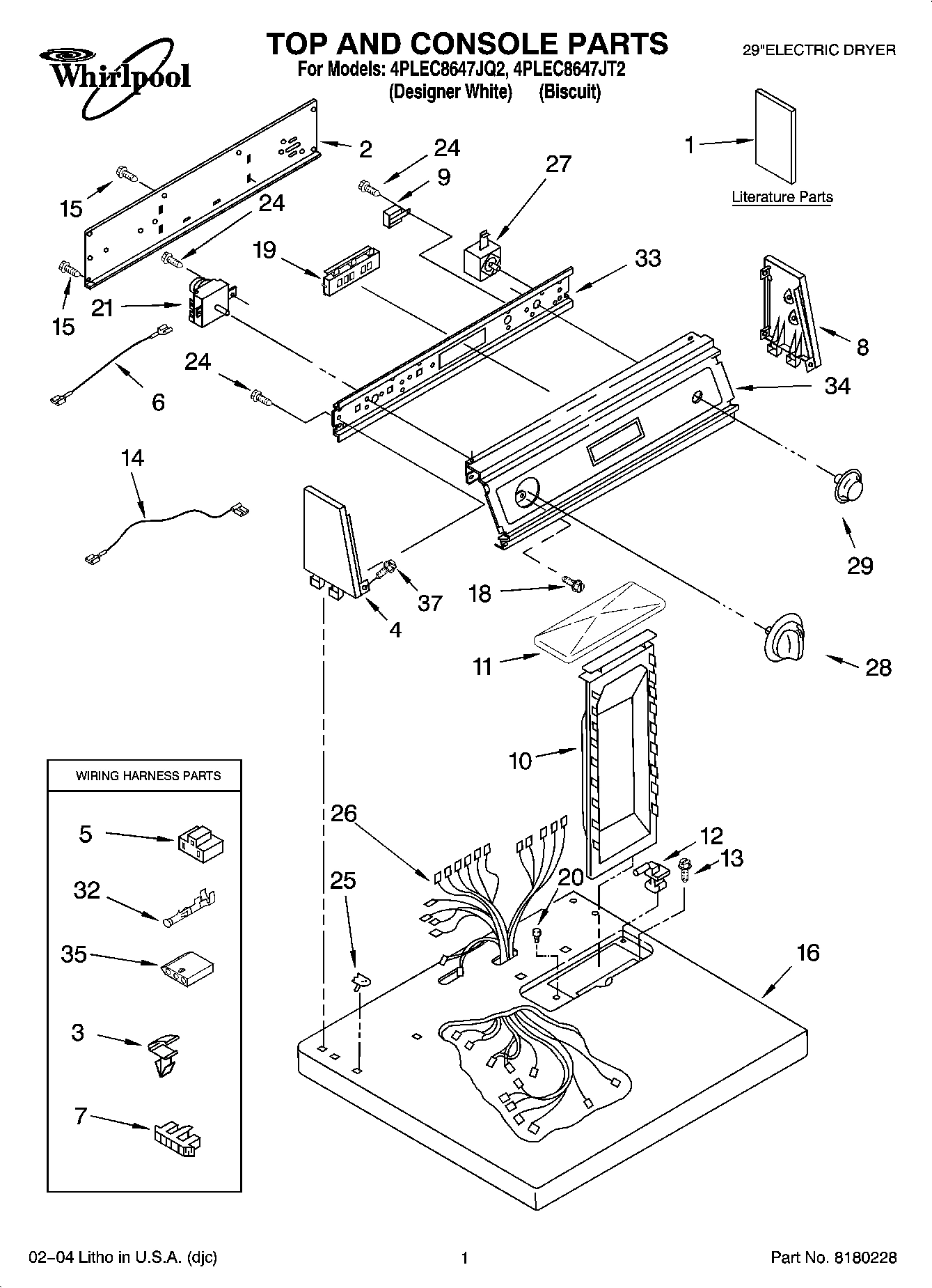 01 - TOP AND CONSOLE PARTS