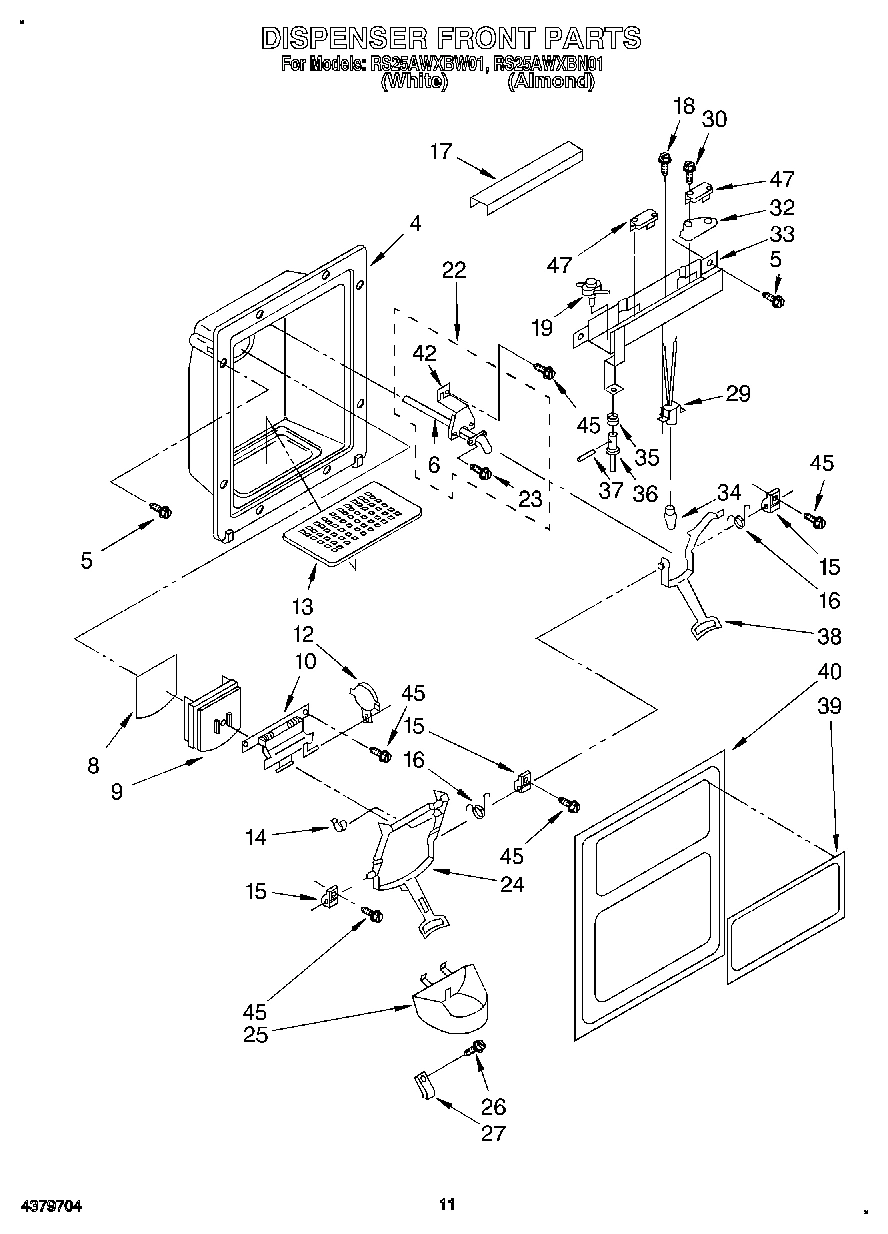 08 - DISPENSER FRONT