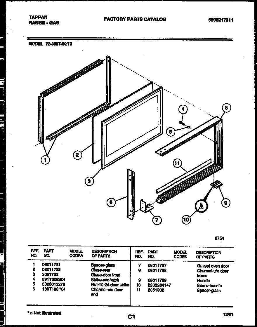 07 - UPPER OVEN DOOR PARTS