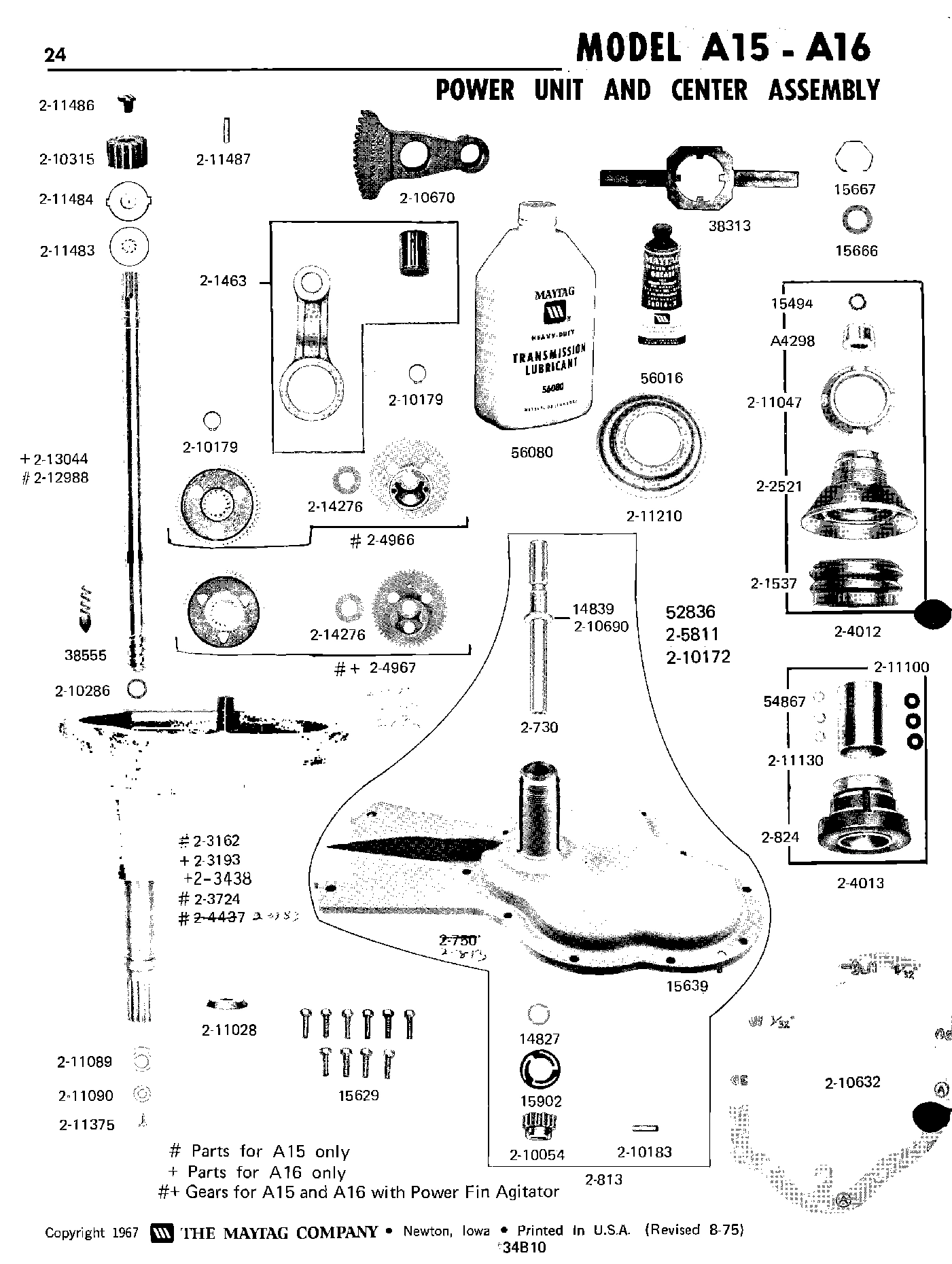 08 - POWER UNIT & CENTER ASSEMBLY