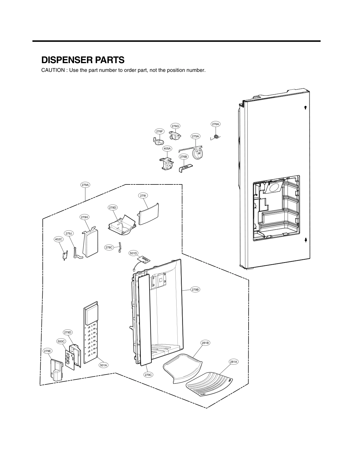 DISPENSER PARTS