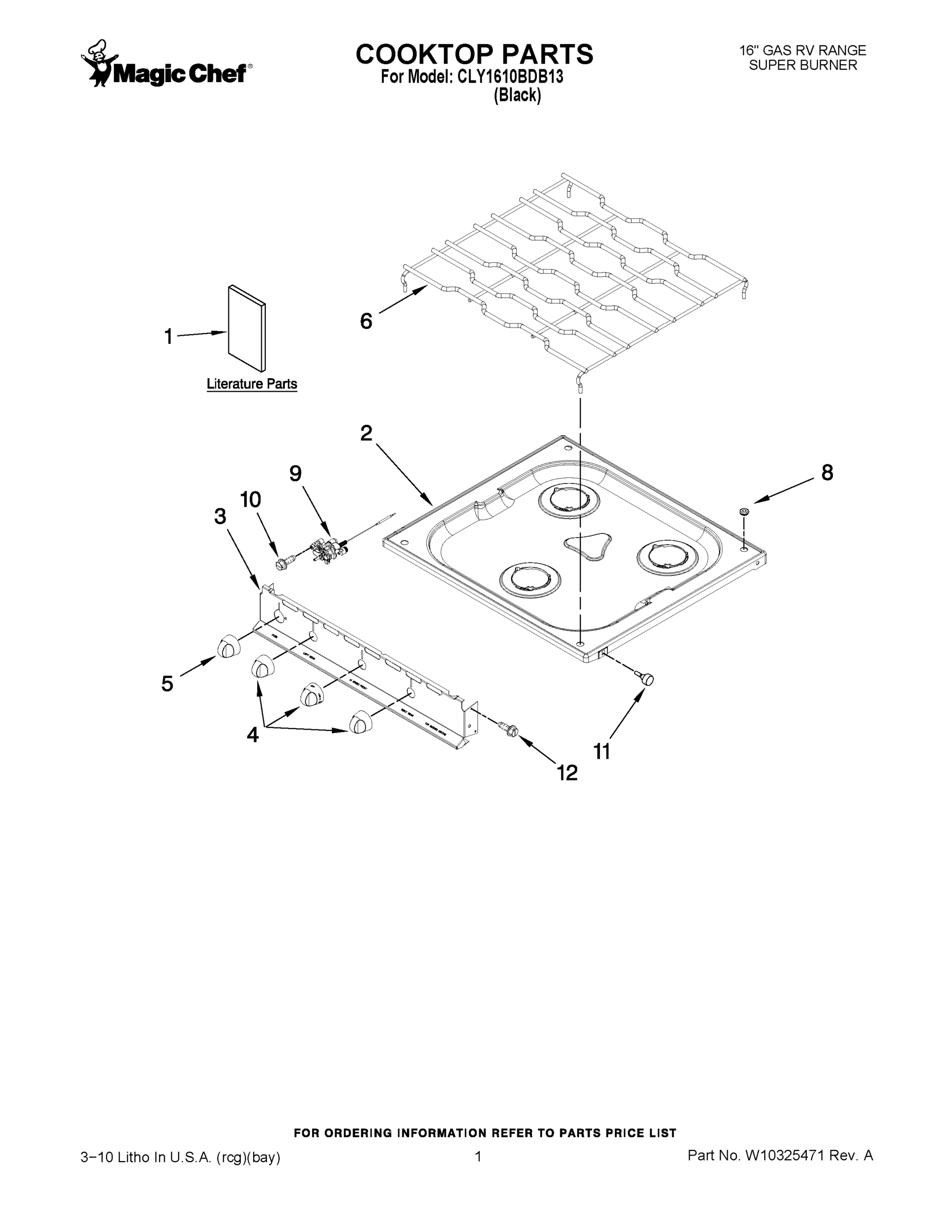 01 - COOKTOP PARTS