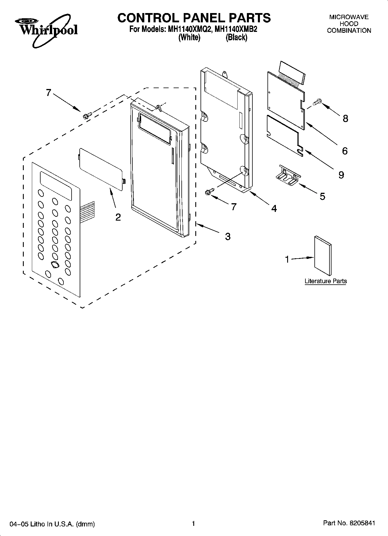 01 - CONTROL PANEL PARTS