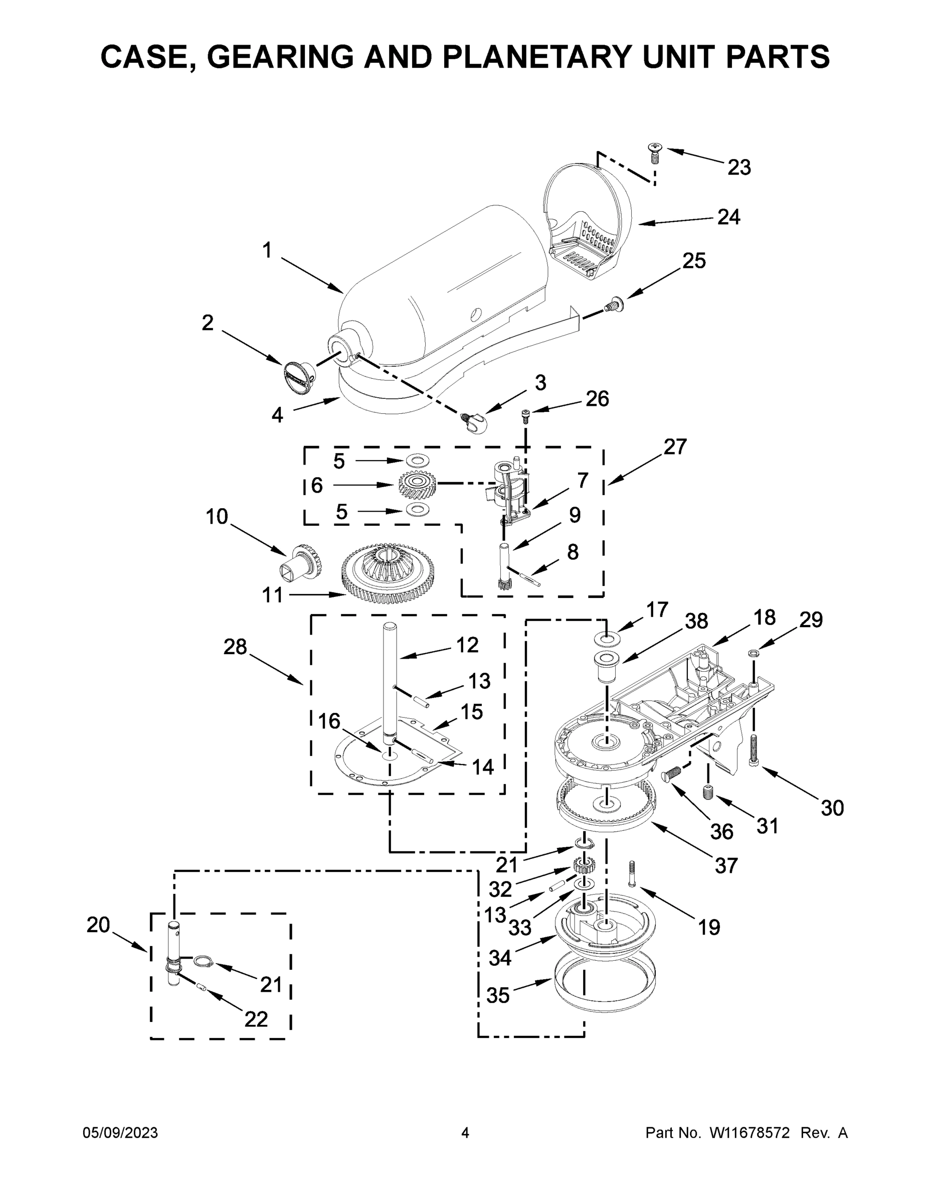 03 - CASE, GEARING AND PLANETARY UNIT PARTS