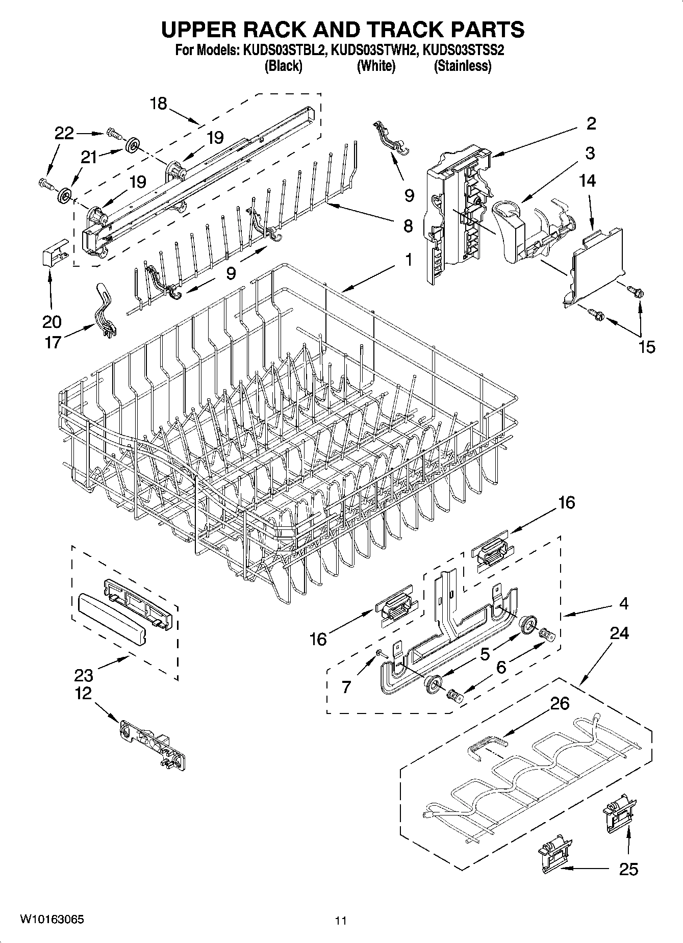 09 - UPPER RACK AND TRACK PARTS