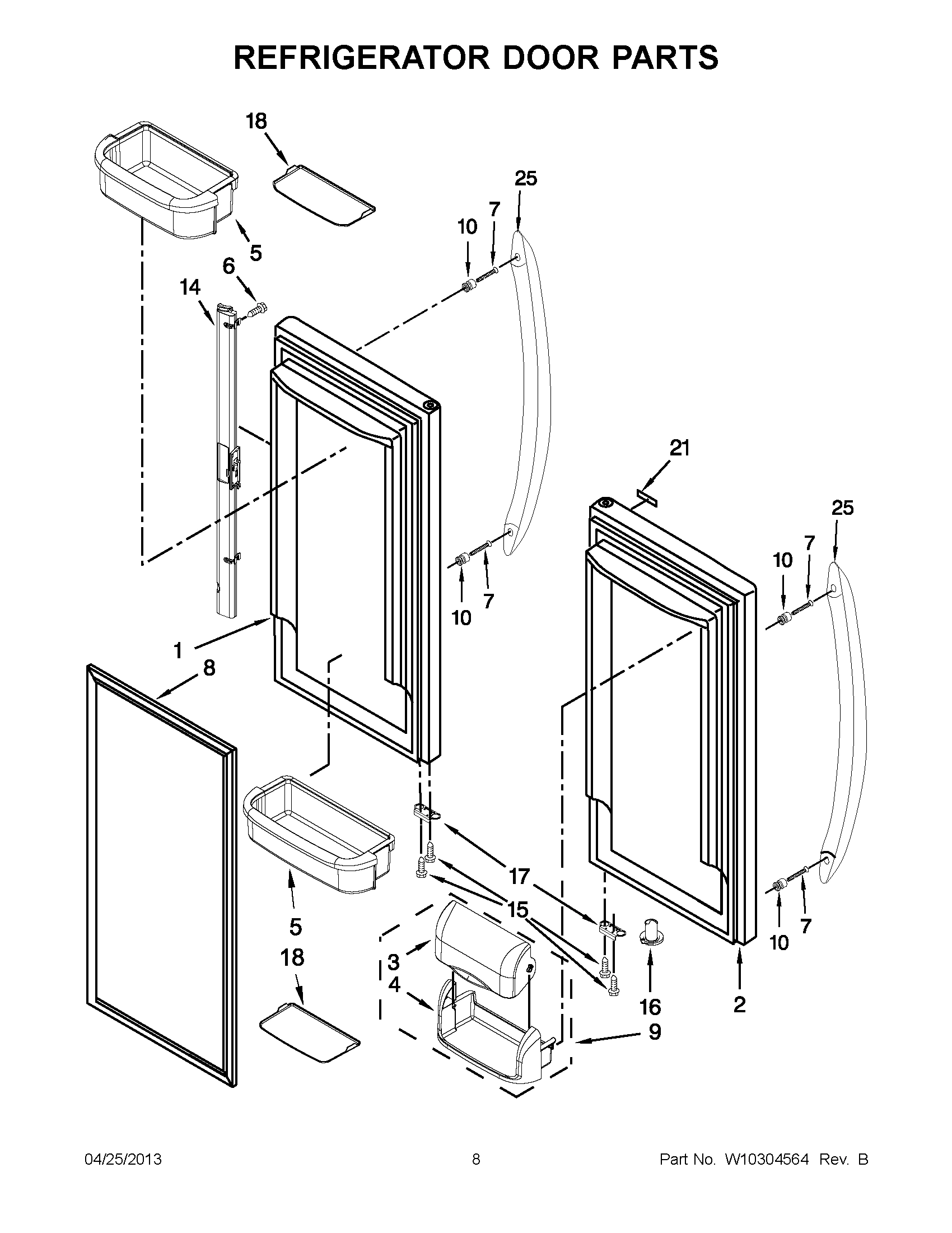 04 - REFRIGERATOR DOOR PARTS