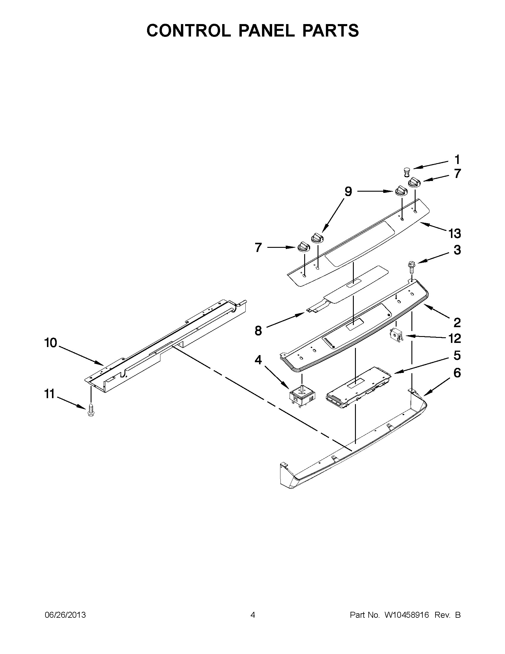 02 - CONTROL PANEL PARTS