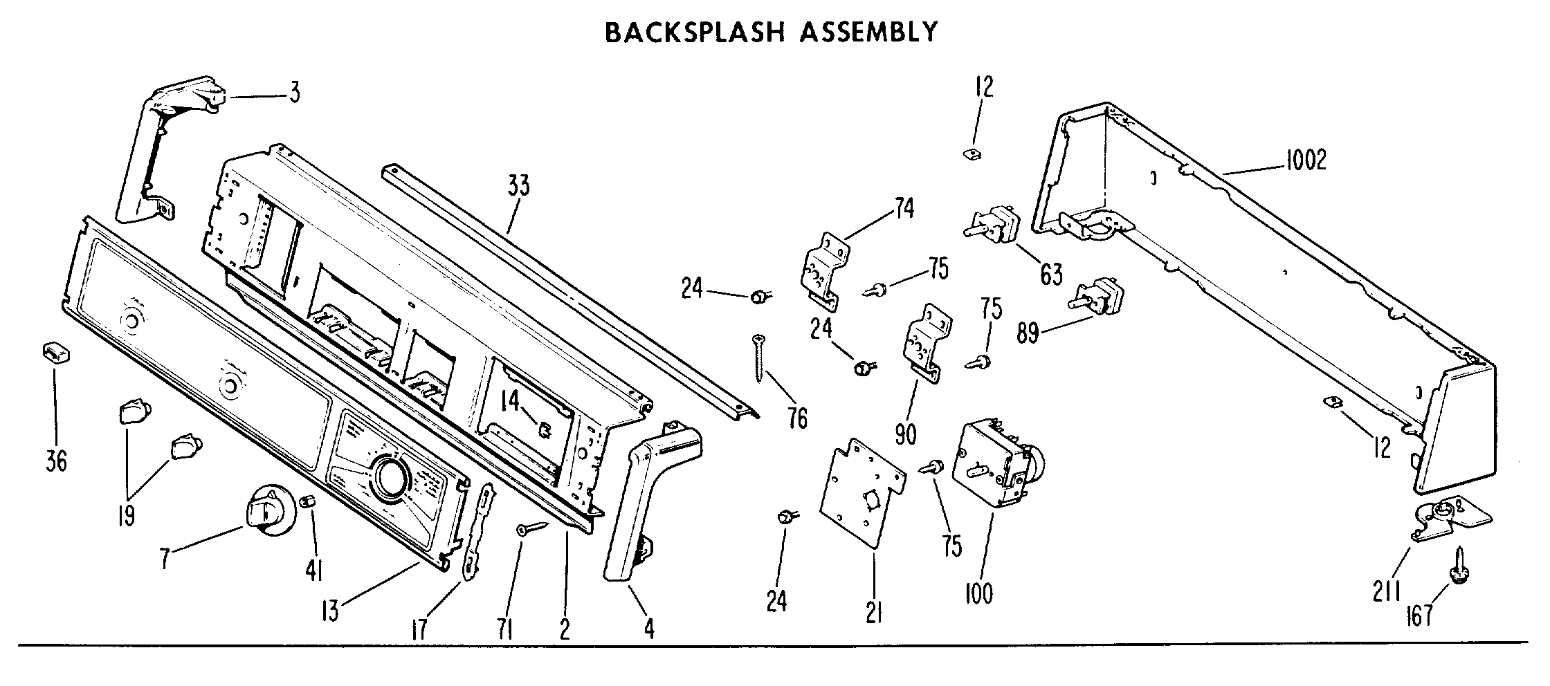 BACKSPLASH ASSEMBLY
