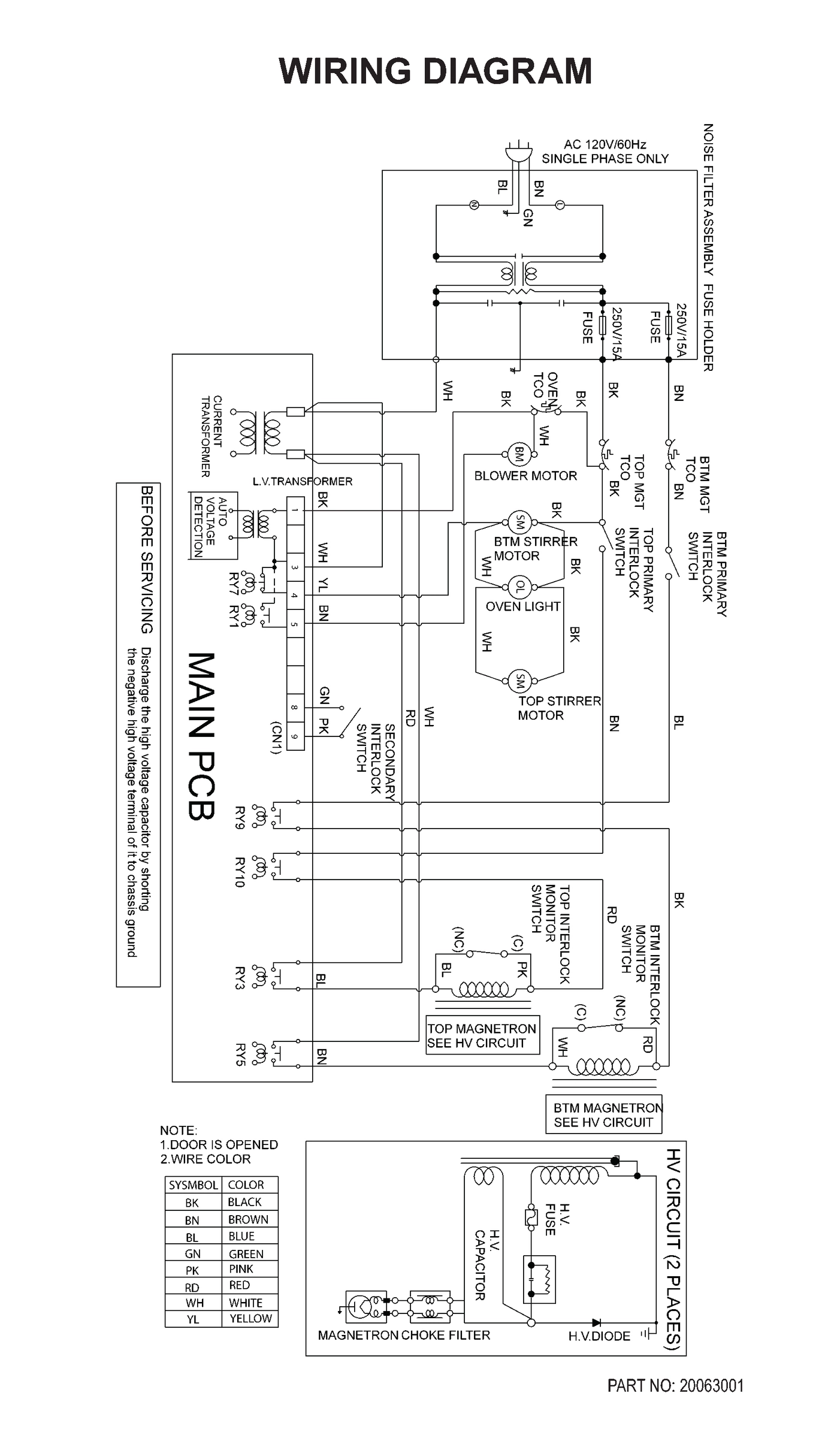 WIRING DIAGRAM / SUPPLEMENTAL INFORMATION