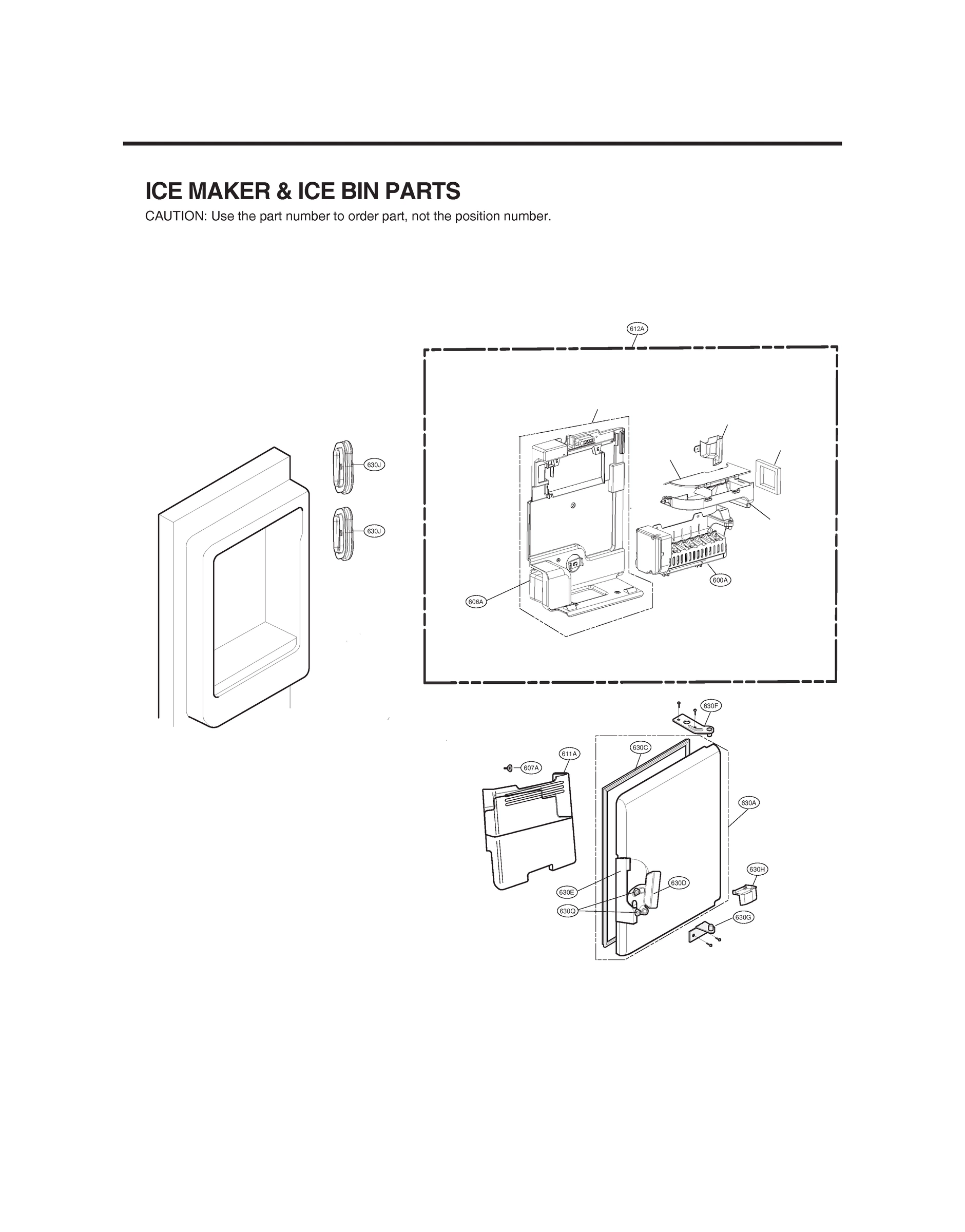 ICE MAKER & ICE BIN PARTS