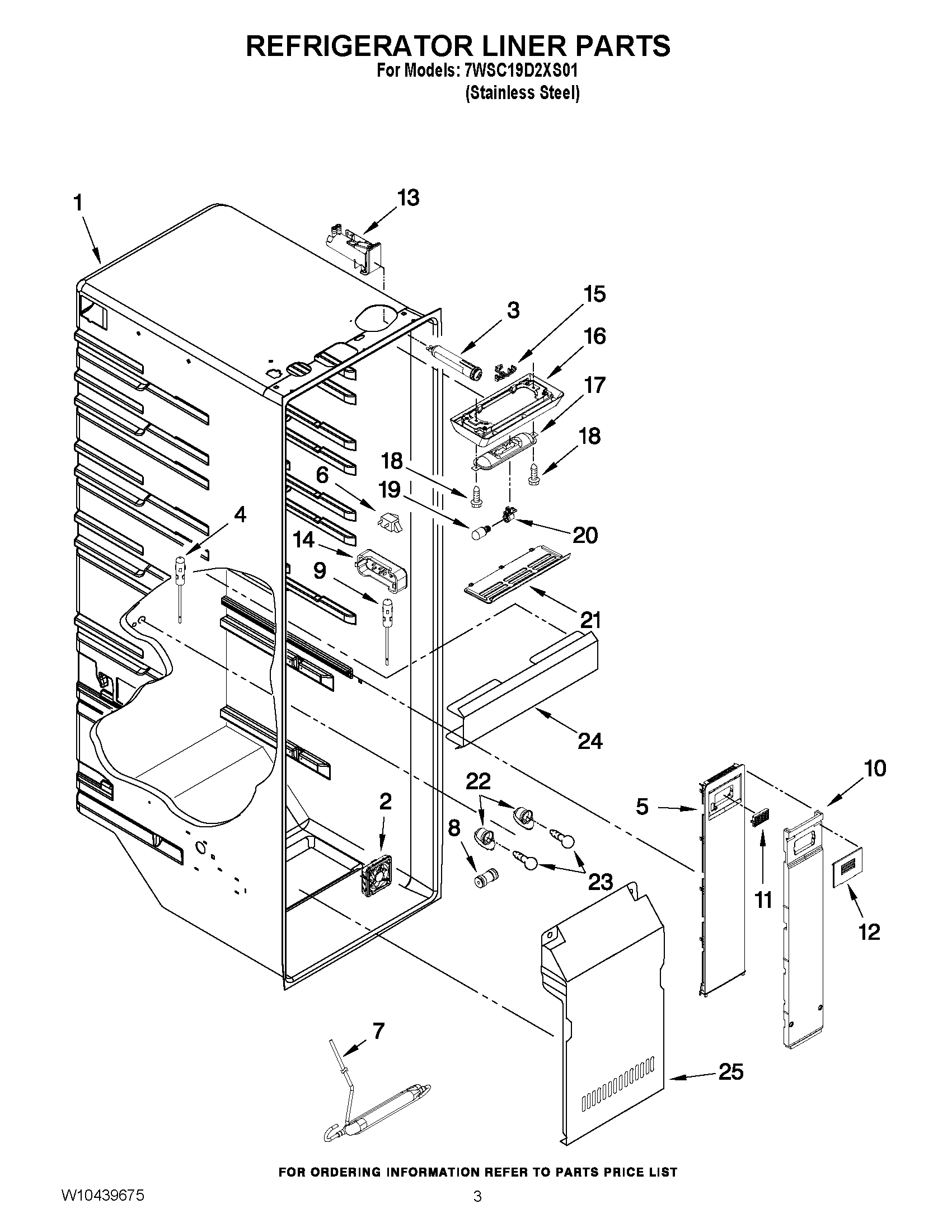 02 - REFRIGERATOR LINER PARTS