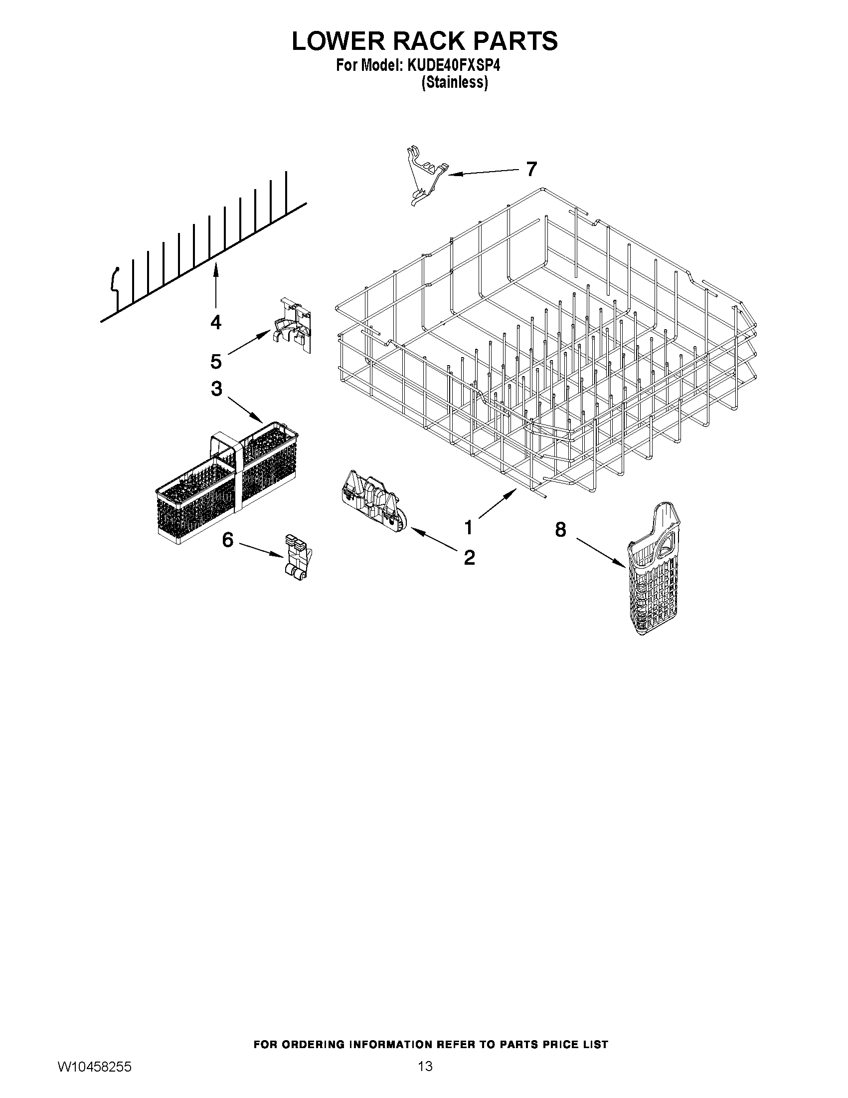 10 - LOWER RACK PARTS
