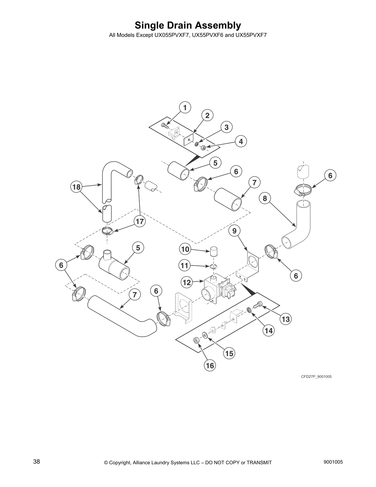 Single Drain Assembly